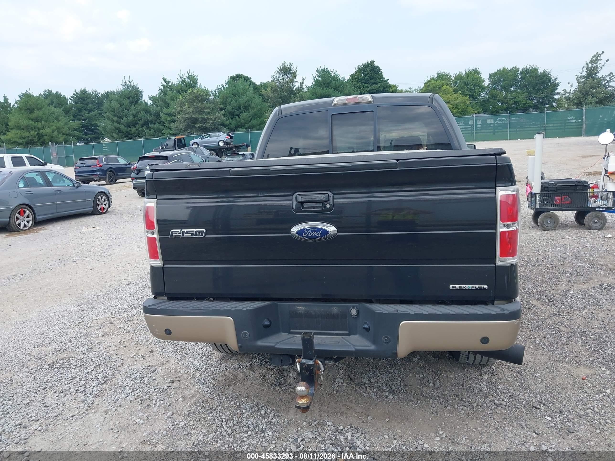 2011 Ford F-150 Lariat Black vin: 1FTFW1CF0BFA40397