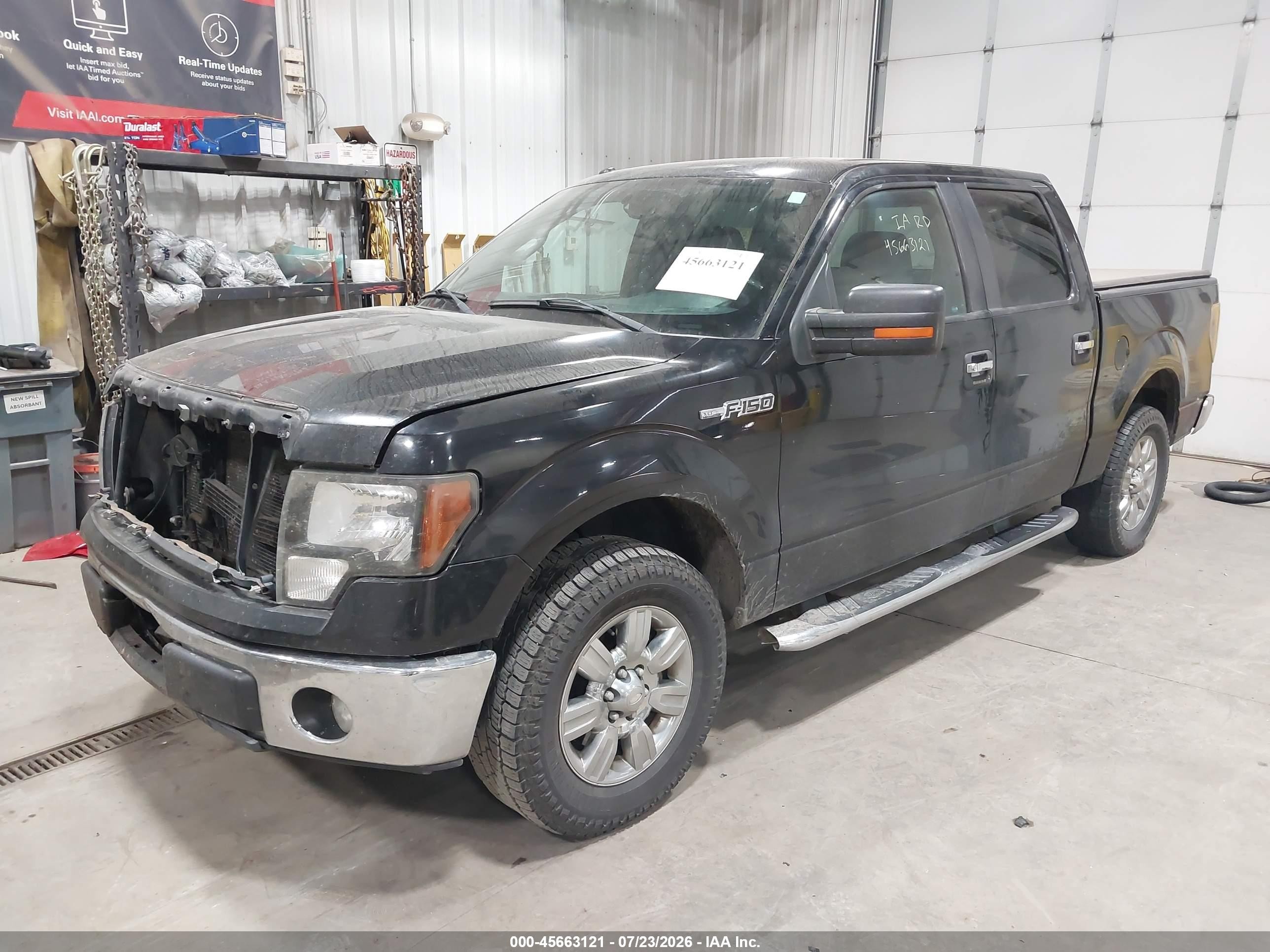 2011 Ford F-150 Xlt Black vin: 1FTFW1CF0BFC72594