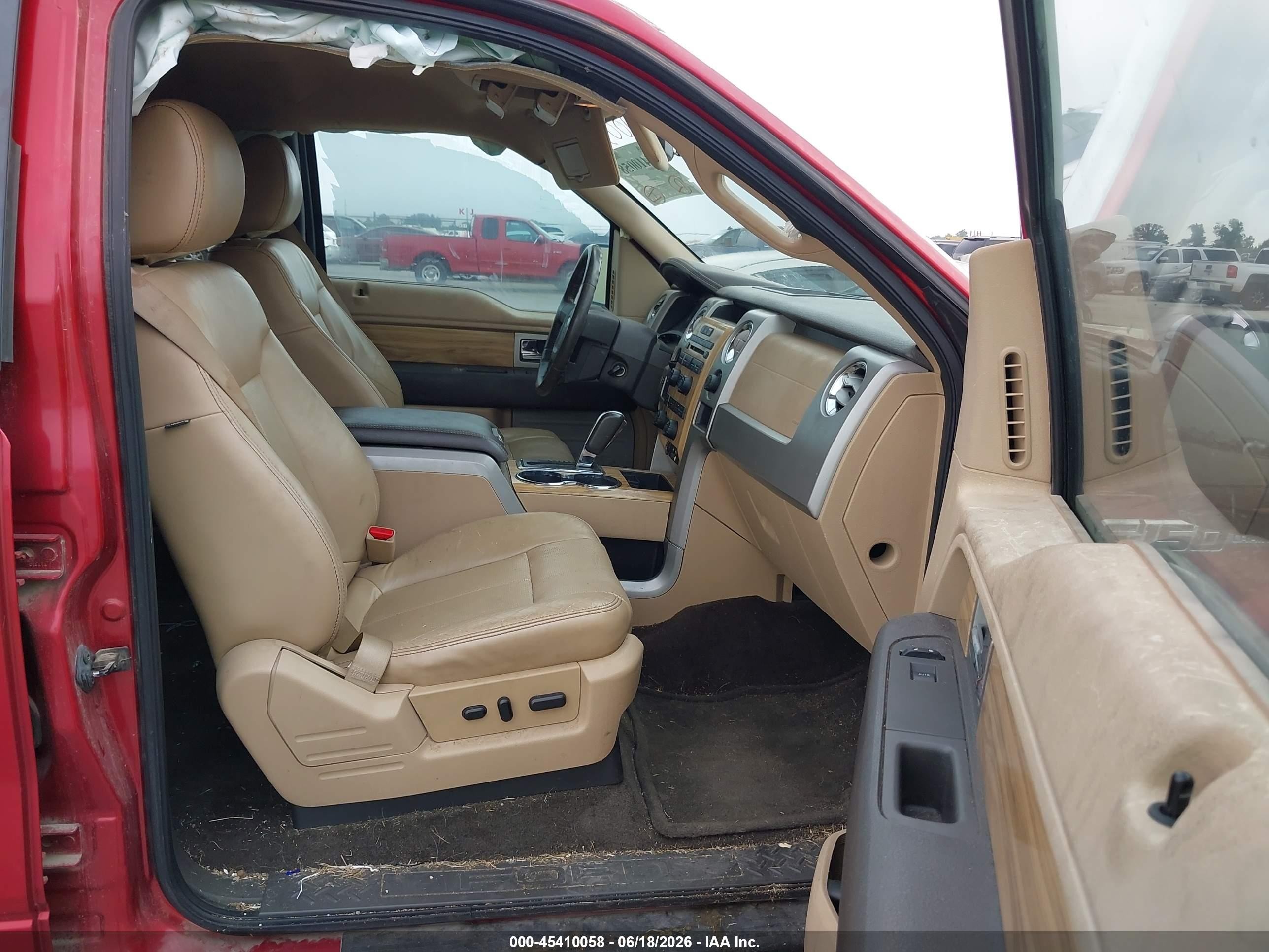 2011 Ford F-150 Lariat Red vin: 1FTFW1CF0BKD40769