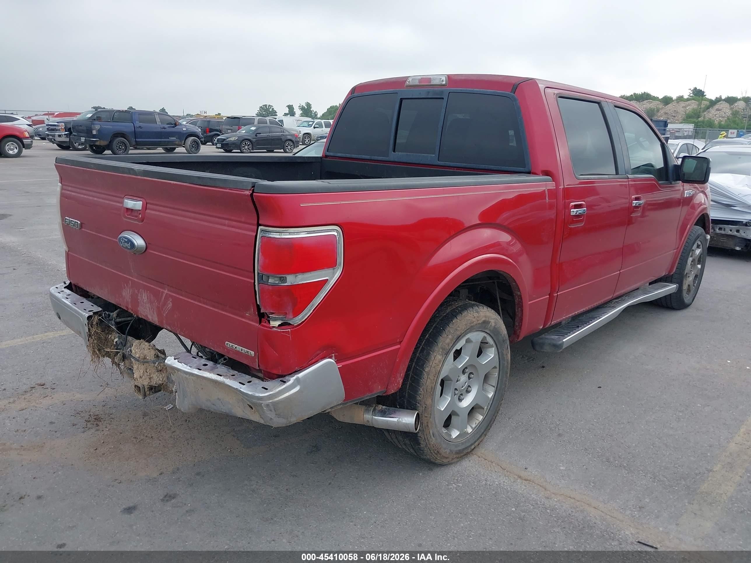2011 Ford F-150 Lariat Red vin: 1FTFW1CF0BKD40769