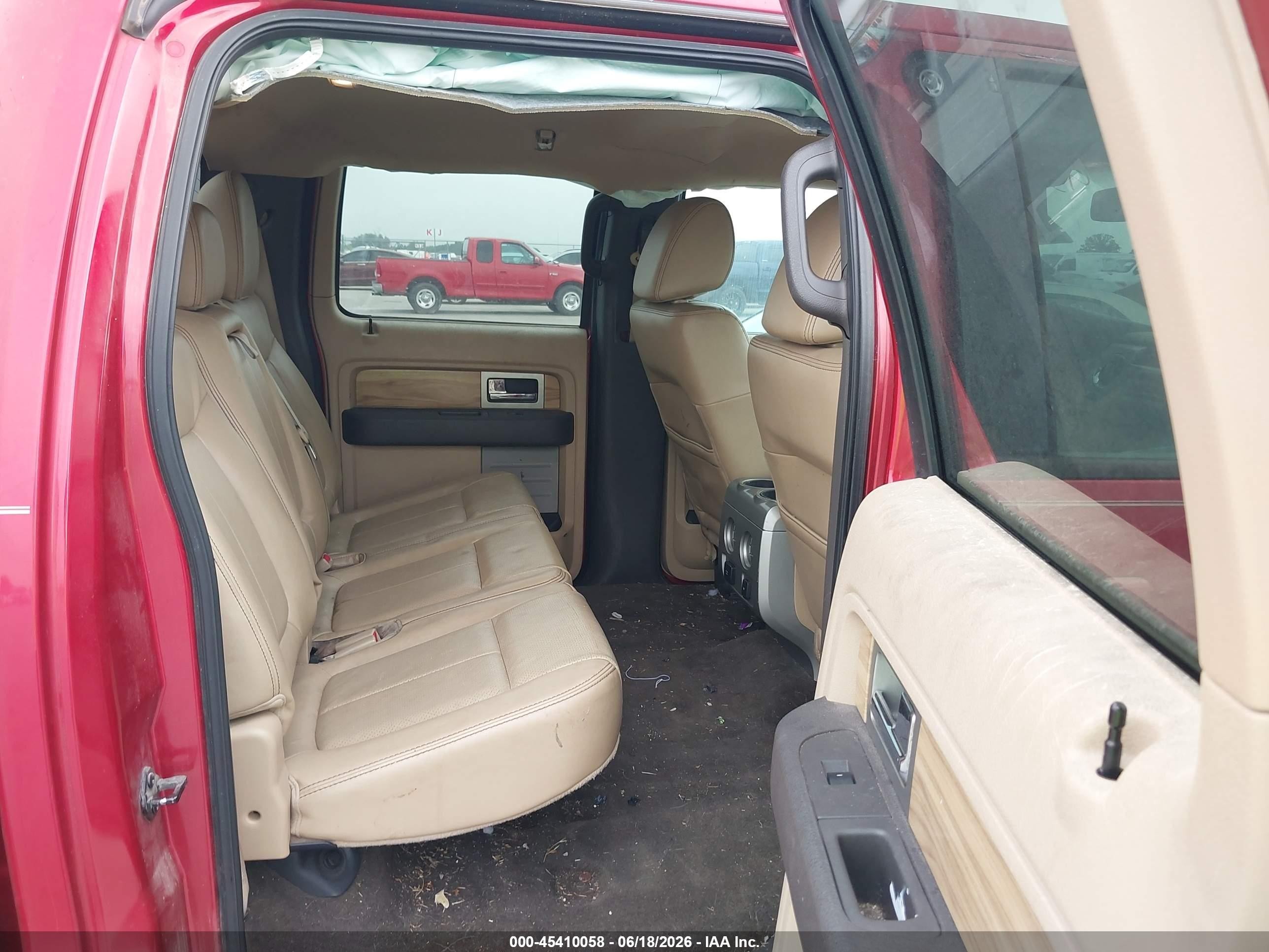 2011 Ford F-150 Lariat Red vin: 1FTFW1CF0BKD40769