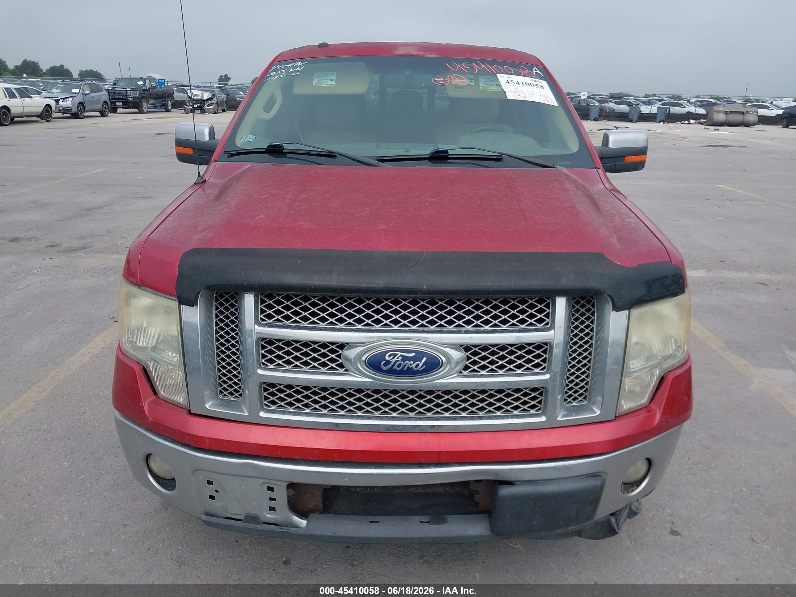 2011 Ford F-150 Lariat Red vin: 1FTFW1CF0BKD40769