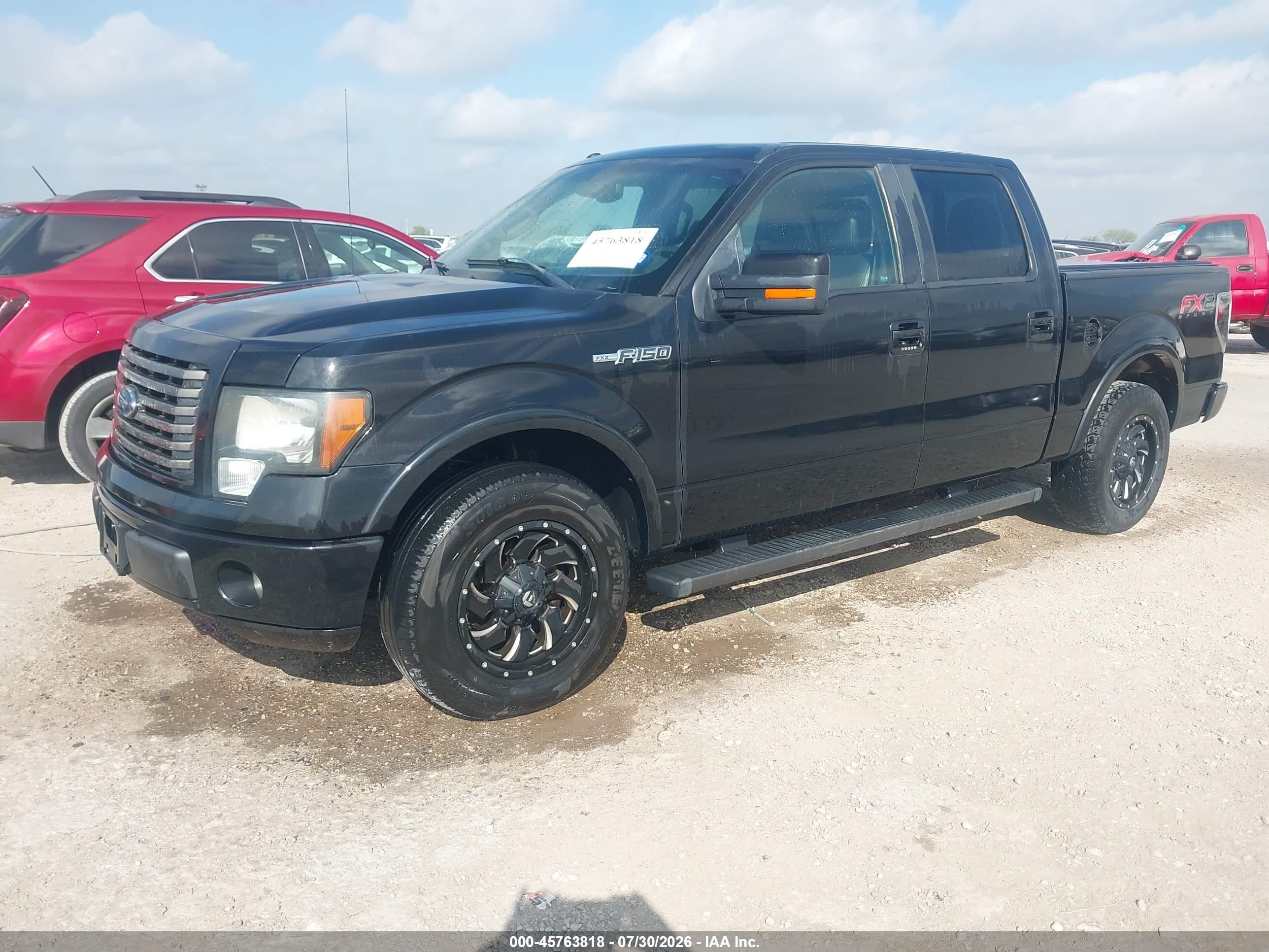 2012 Ford F-150 Fx2 Black vin: 1FTFW1CF0CFC55201