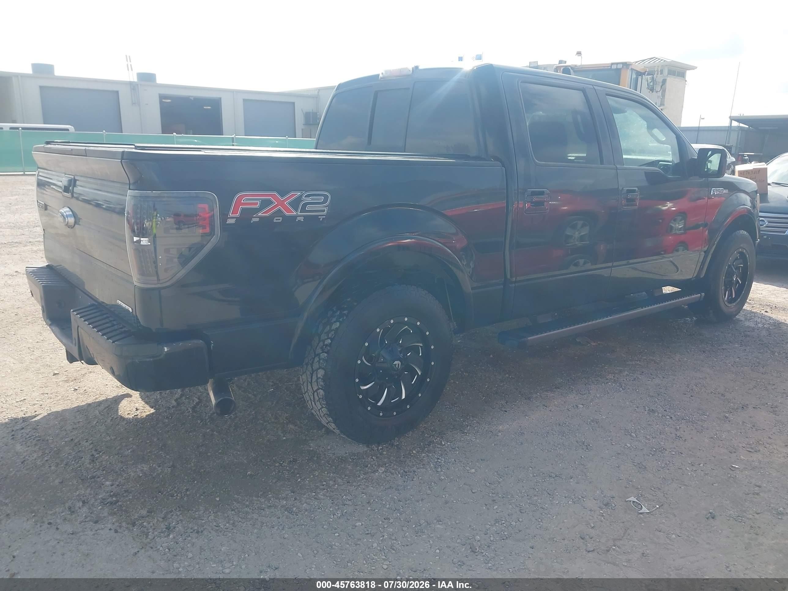 2012 Ford F-150 Fx2 Black vin: 1FTFW1CF0CFC55201