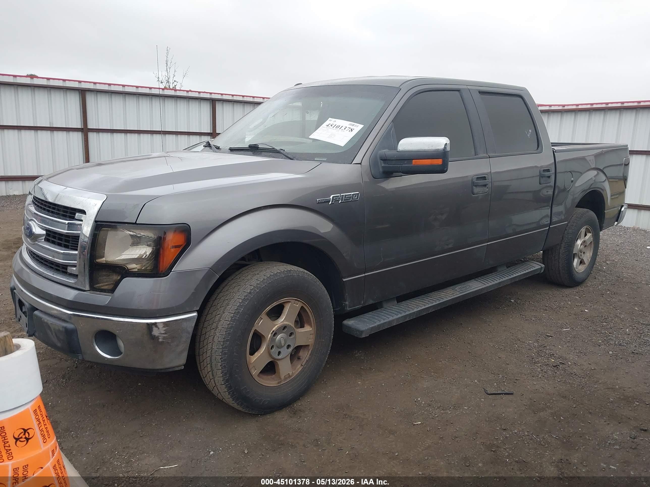 2013 Ford F-150 Xlt Gray vin: 1FTFW1CF0DFC20238