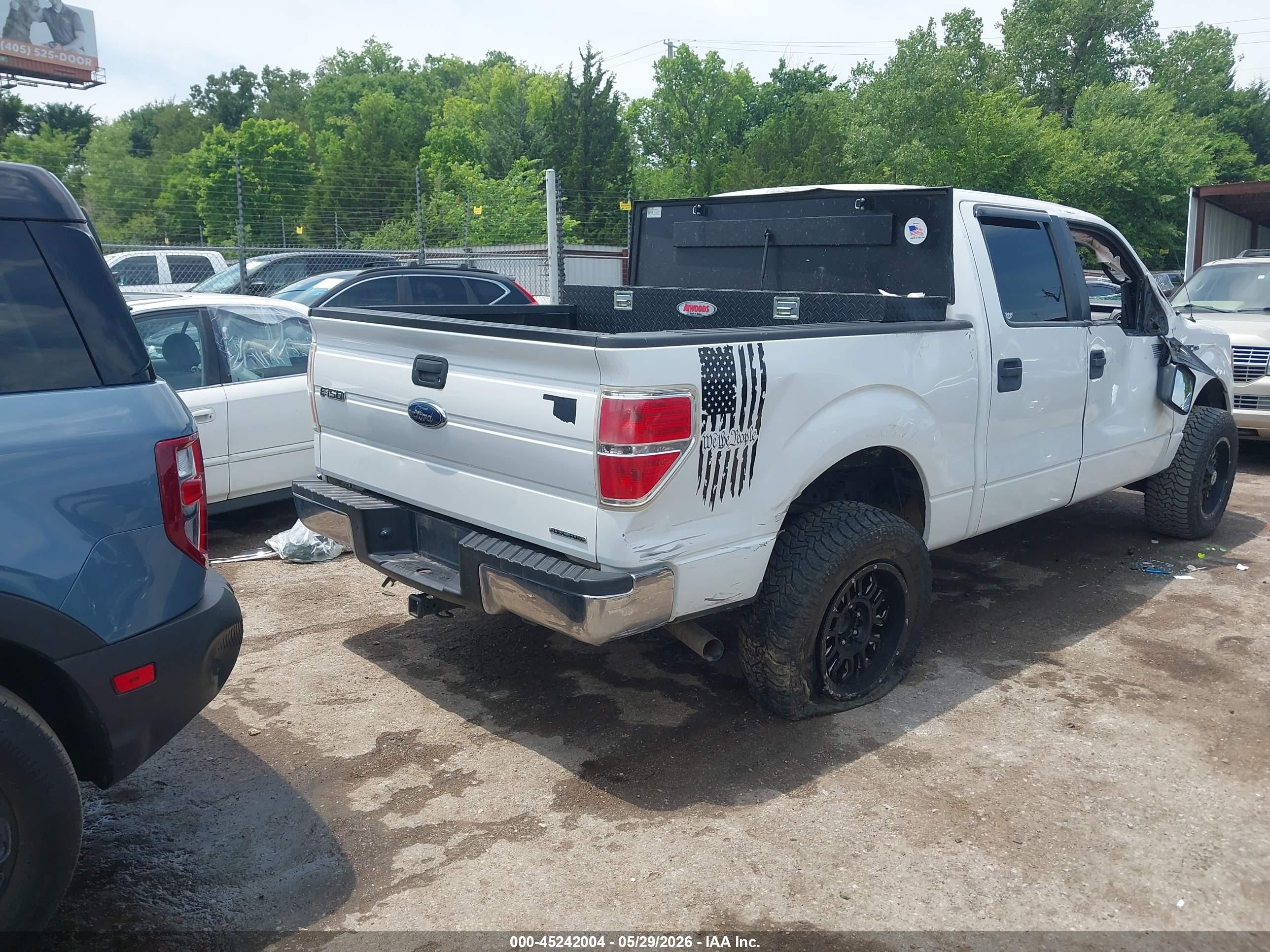 2013 Ford F-150 Xlt White vin: 1FTFW1CF0DFD49659