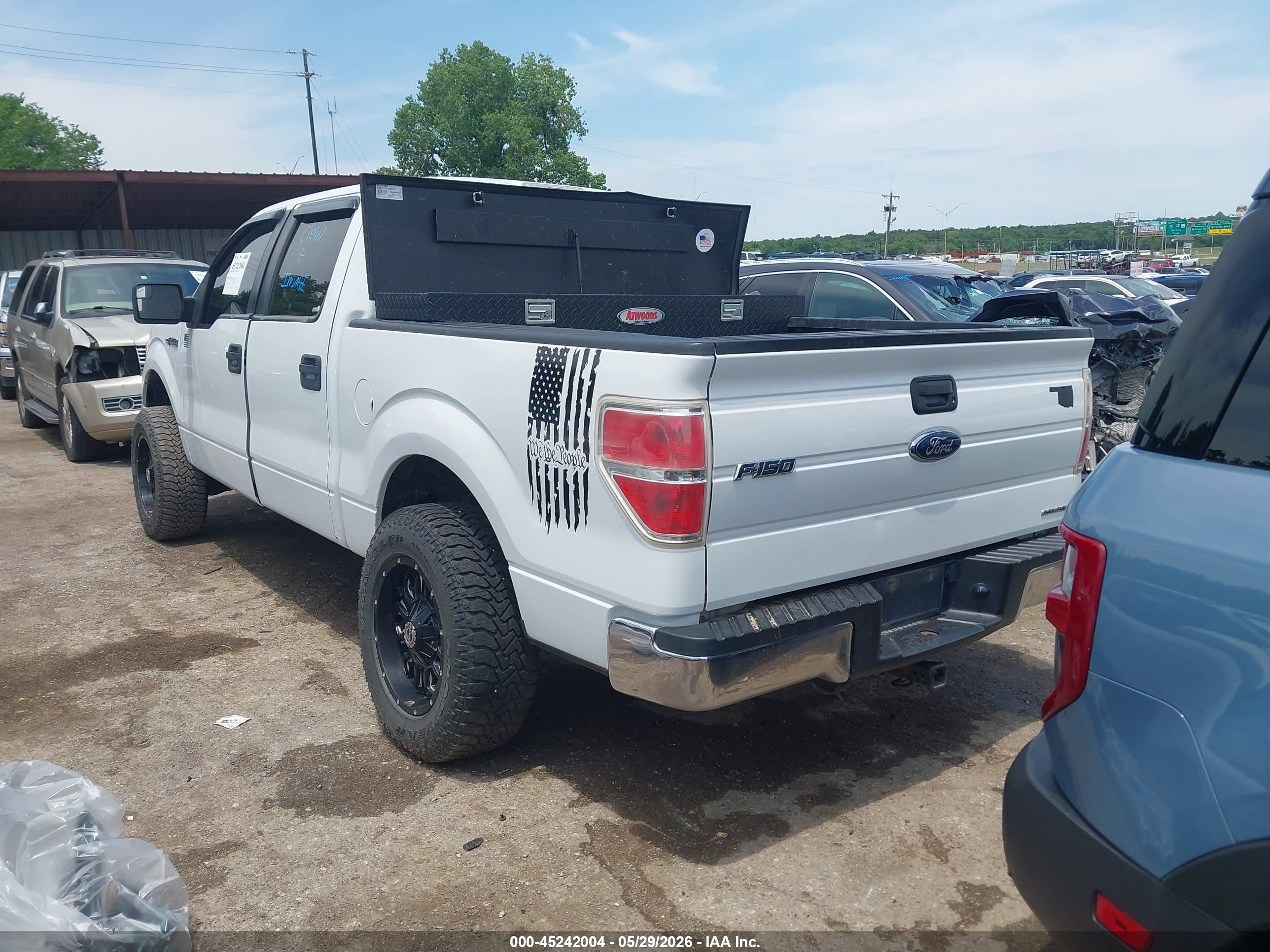 2013 Ford F-150 Xlt White vin: 1FTFW1CF0DFD49659