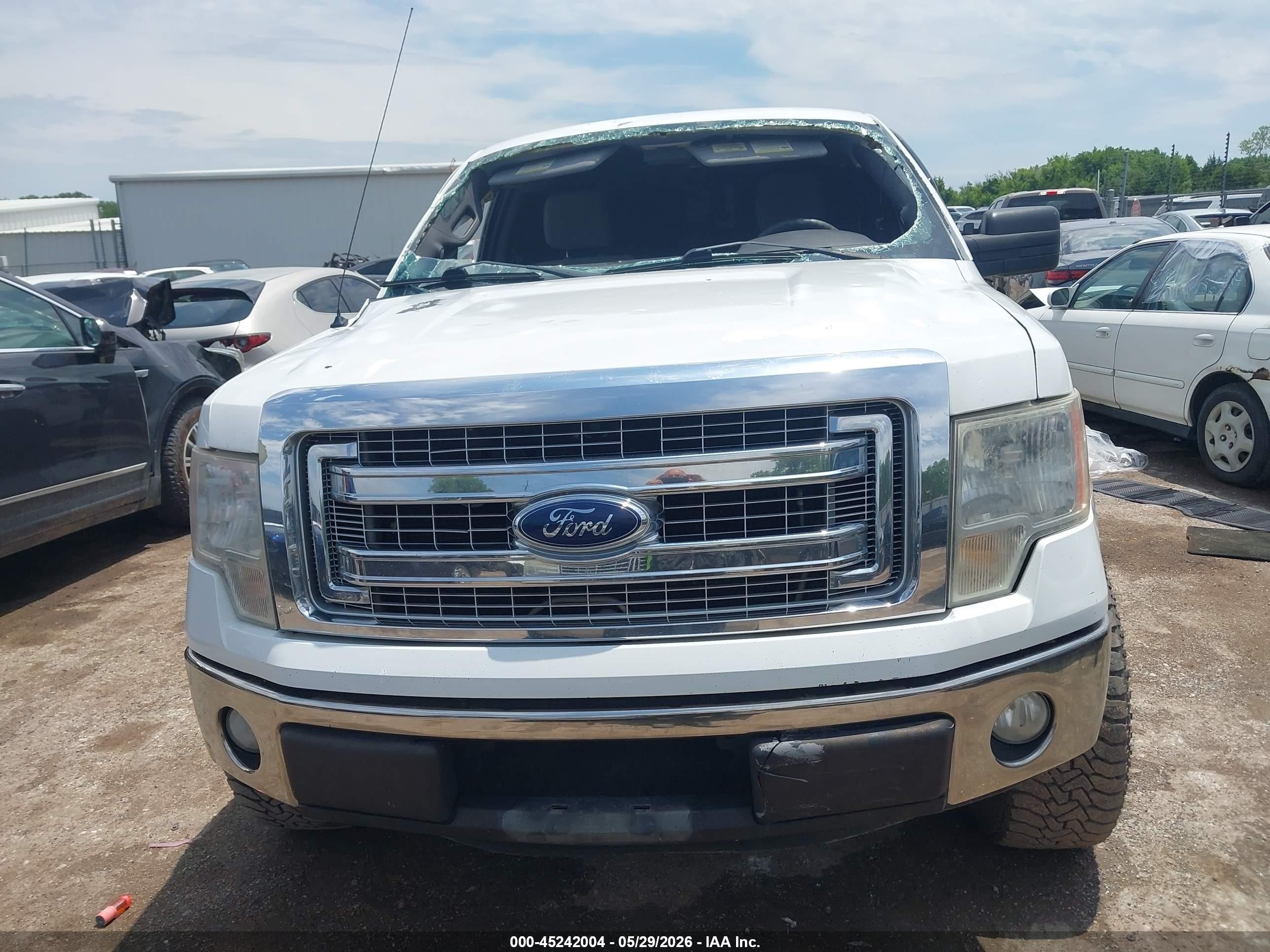 2013 Ford F-150 Xlt White vin: 1FTFW1CF0DFD49659