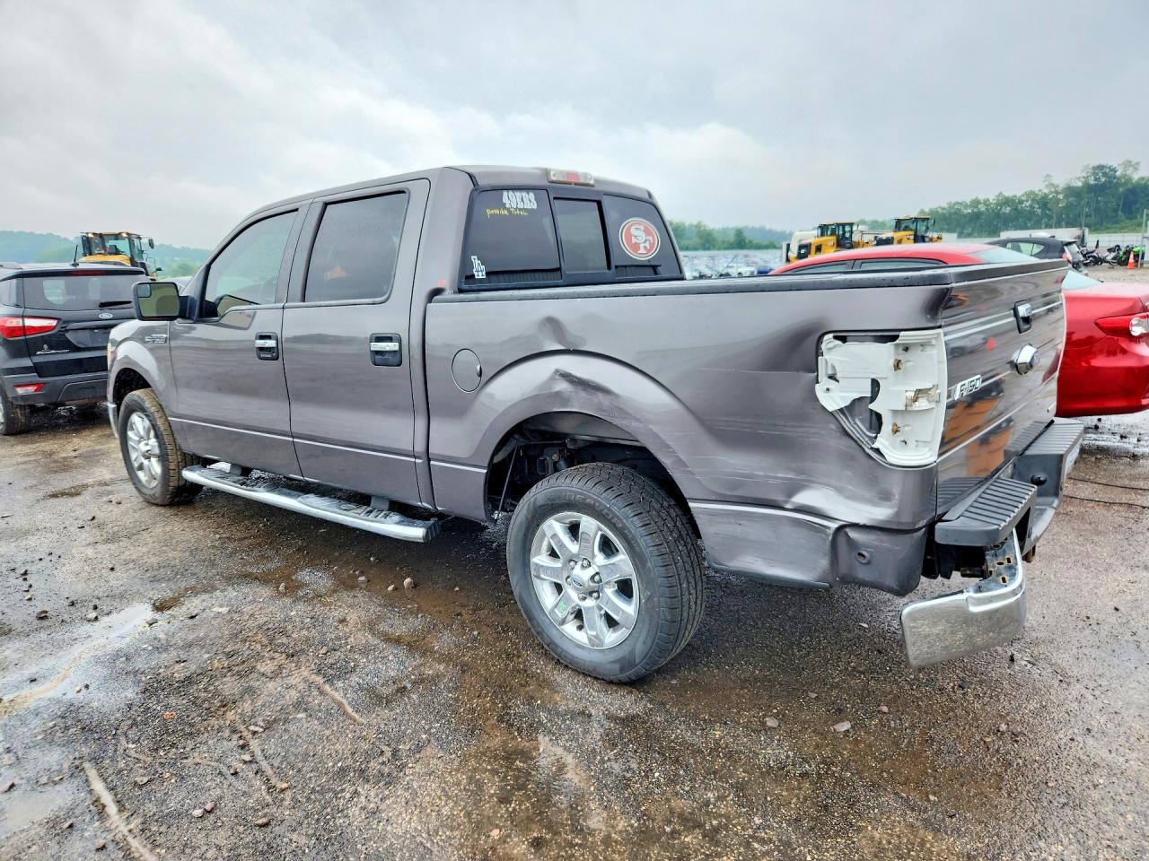 2013 Ford F150 Supercrew Gray vin: 1FTFW1CF0DKF37248
