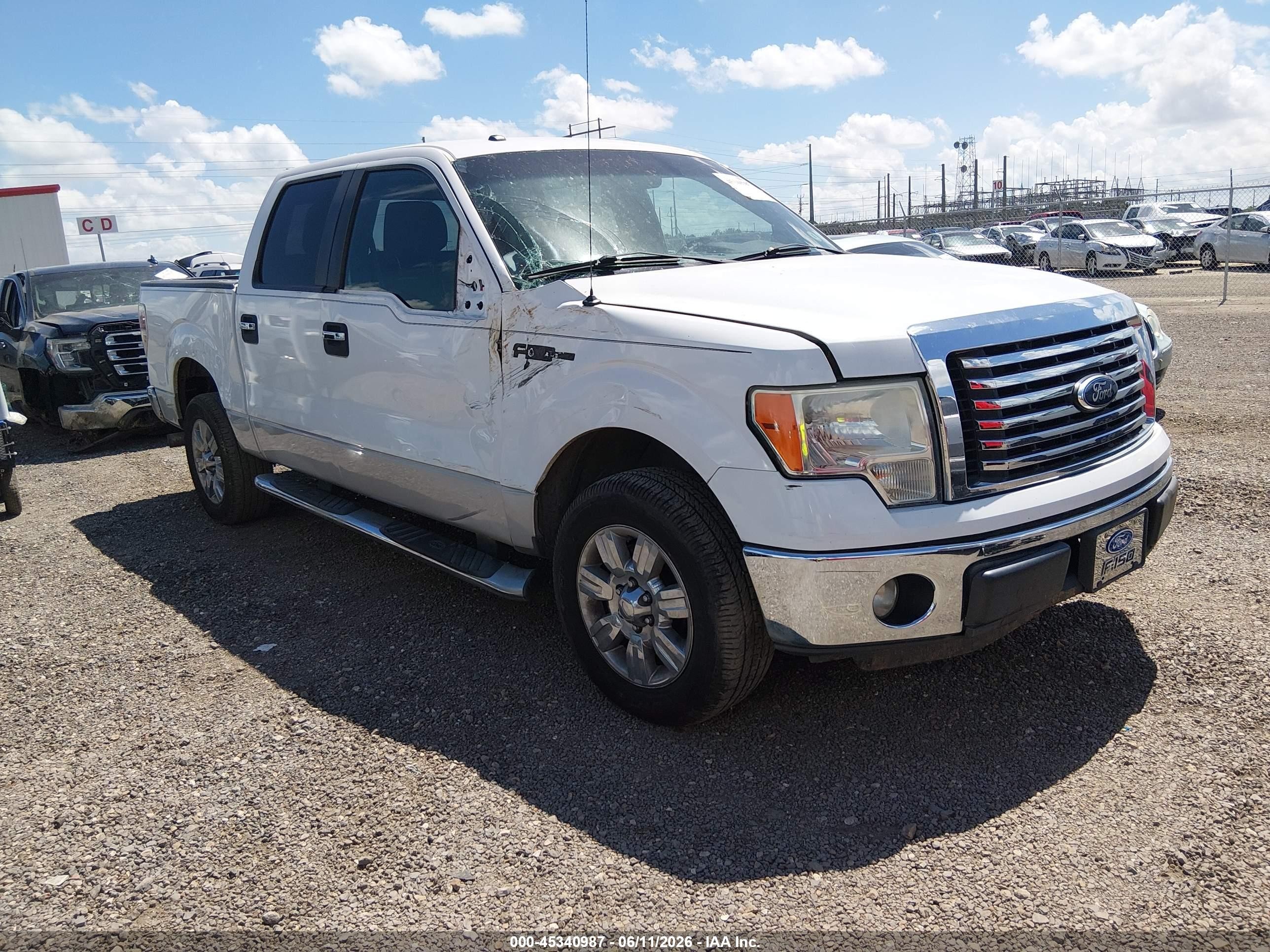 2011 Ford F-150 Xlt White vin: 1FTFW1CF1BFD34133
