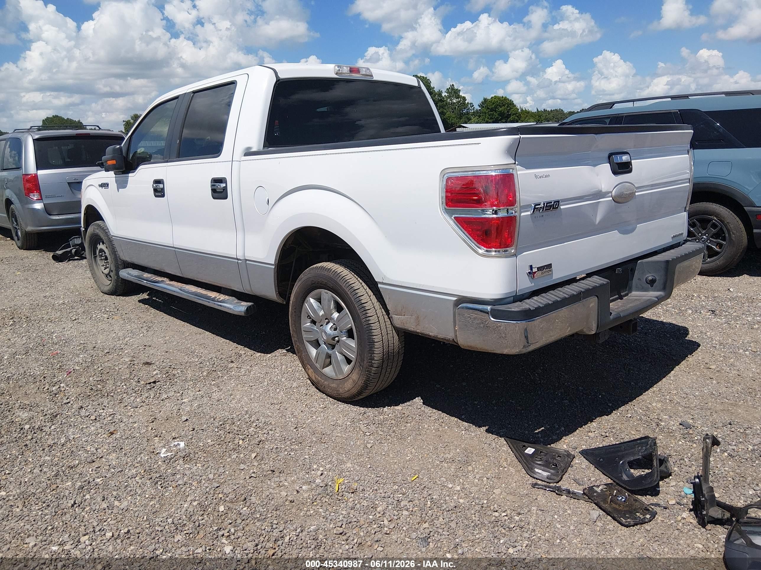 2011 Ford F-150 Xlt White vin: 1FTFW1CF1BFD34133