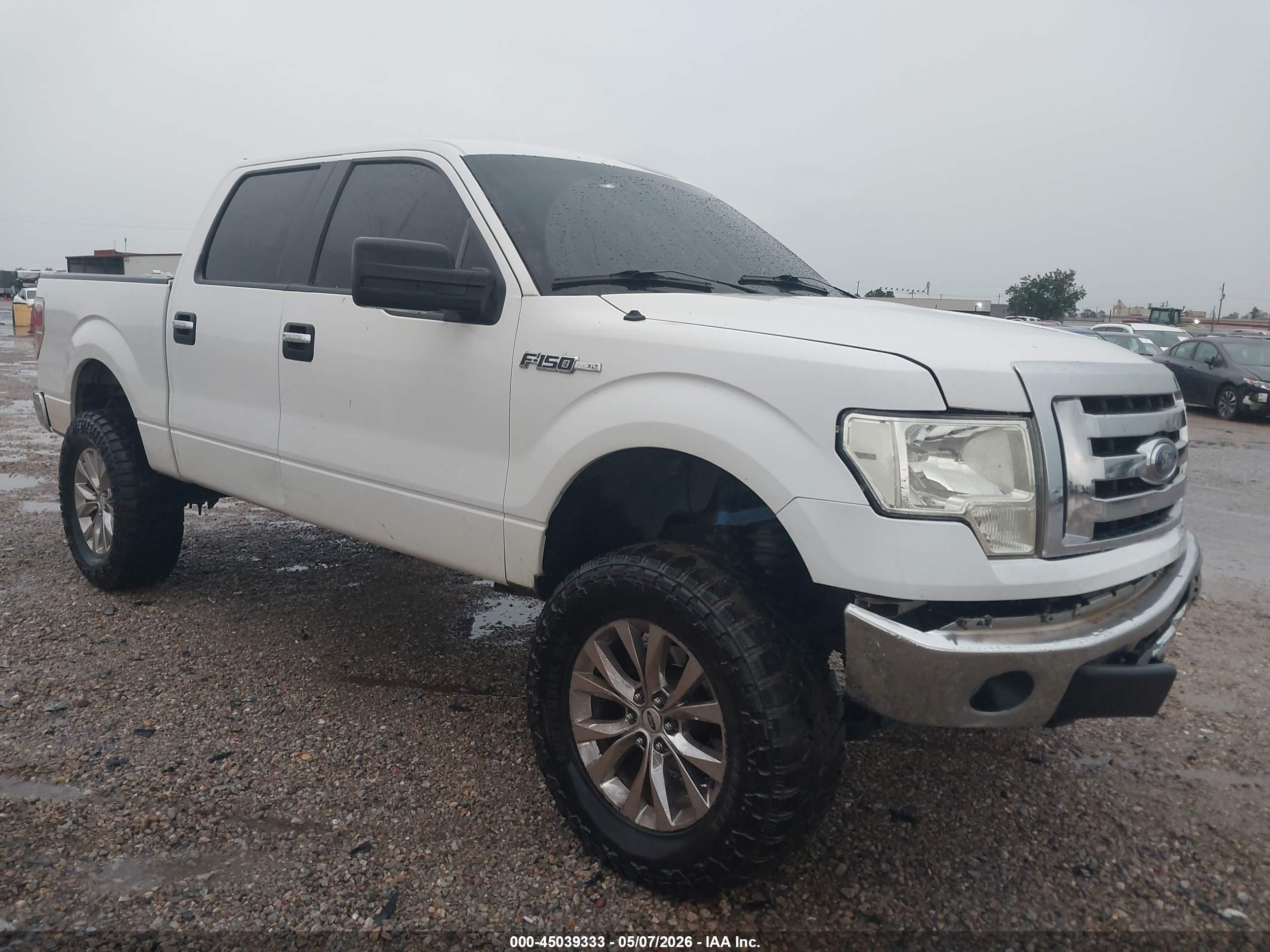 2012 Ford F-150 Xlt White vin: 1FTFW1CF1CFB50277