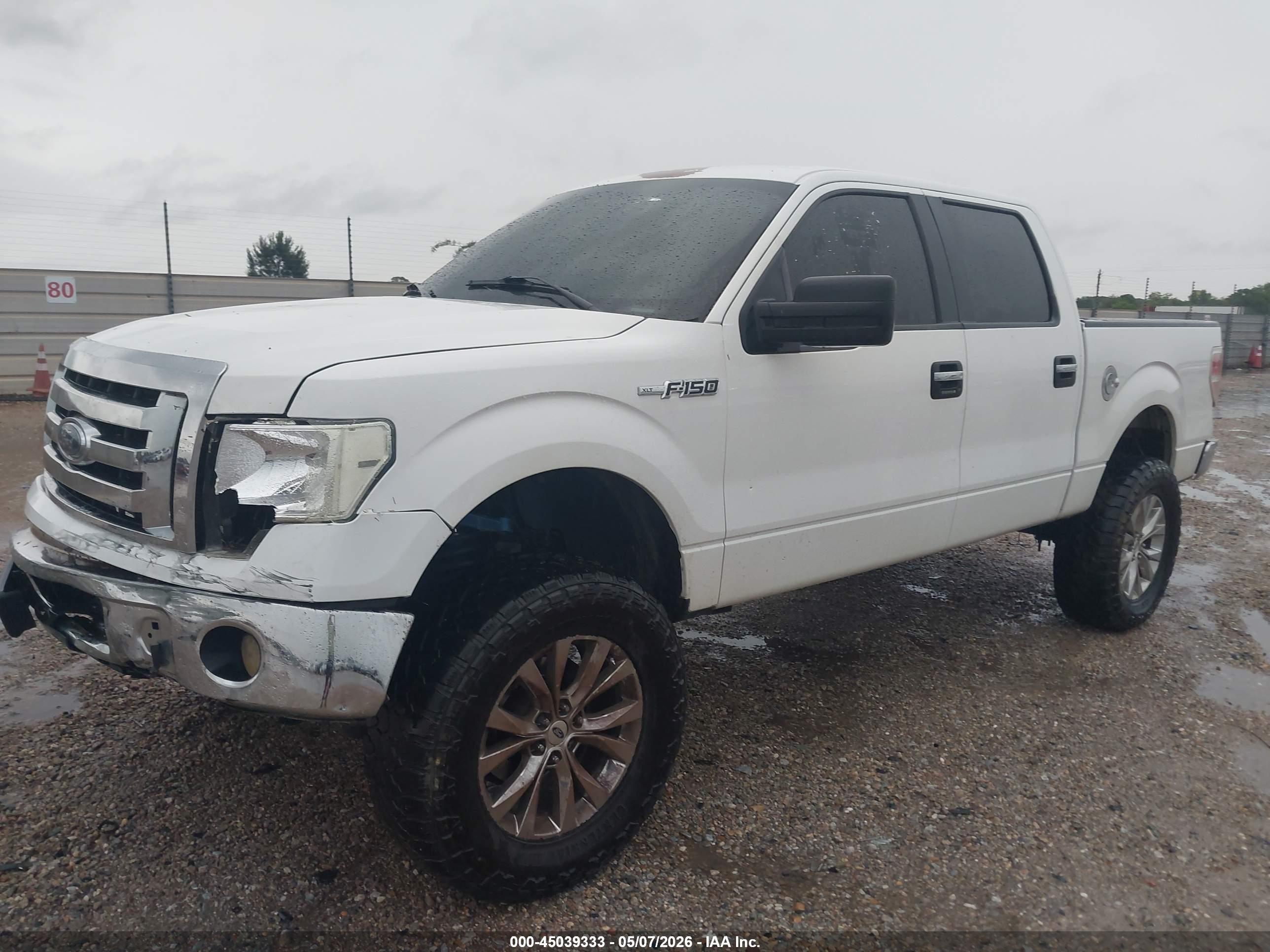 2012 Ford F-150 Xlt White vin: 1FTFW1CF1CFB50277