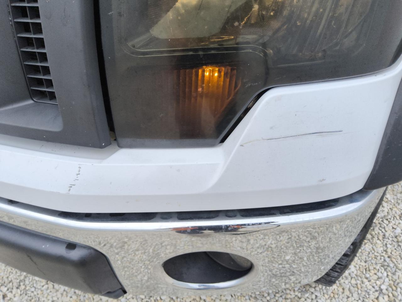 2012 Ford F150 Supercrew White vin: 1FTFW1CF1CKD59588 Damage: Front Bumper Cover Upper, Multiple Scratches Heavy, 3