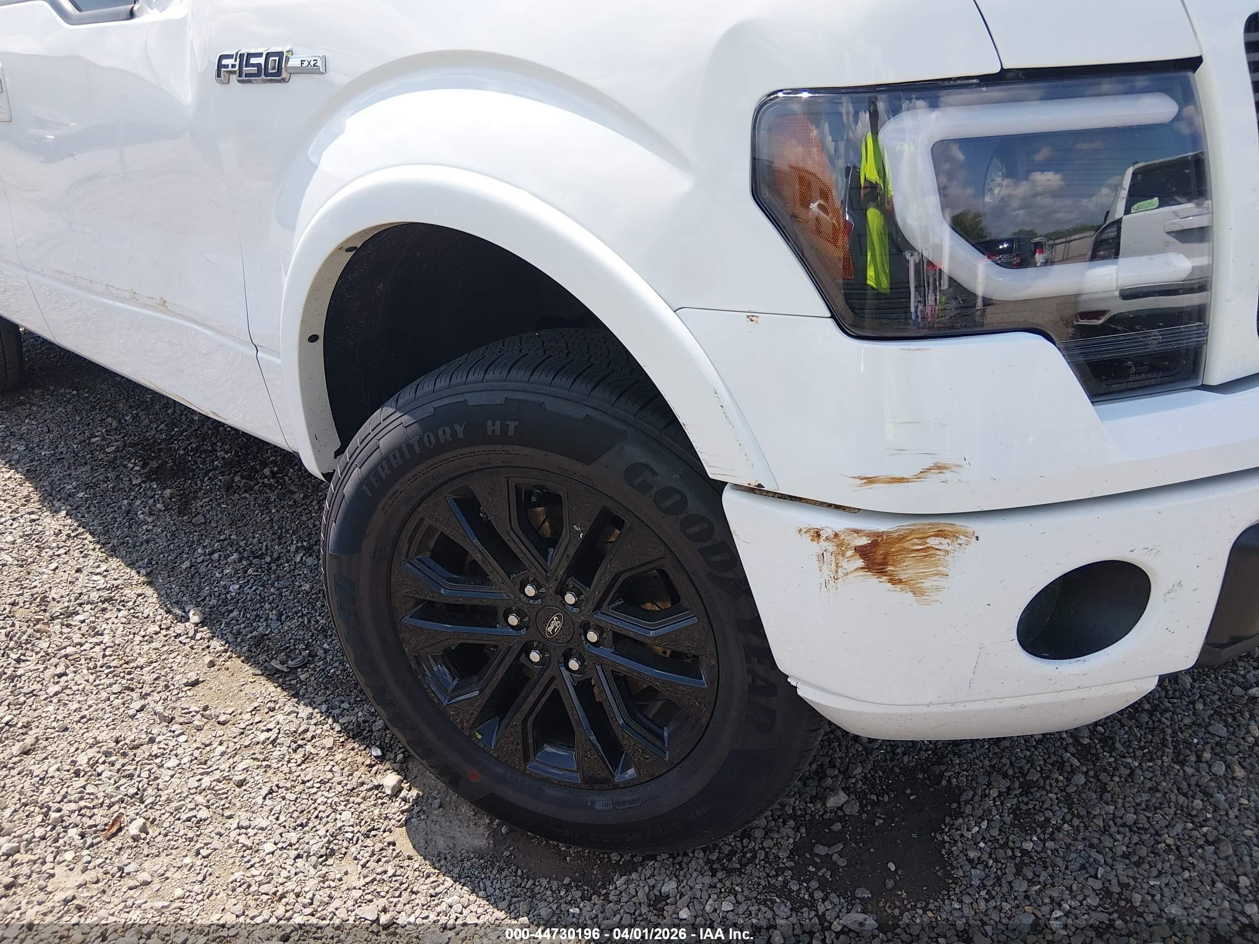 2013 Ford F-150 Fx2 White vin: 1FTFW1CF1DFA01935