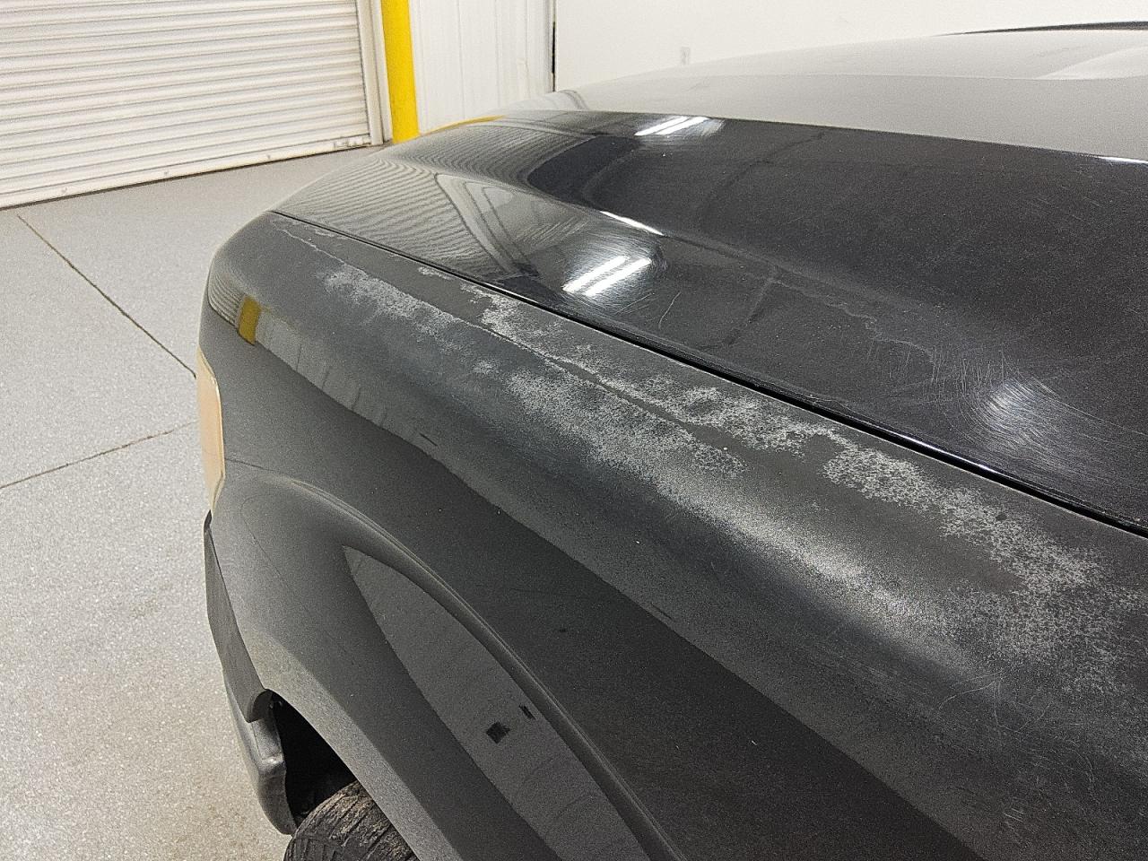 2013 Ford F150 Supercrew Black vin: 1FTFW1CF1DFA64663 Damage: Left Front Fender, Peeling, > 12 Inches