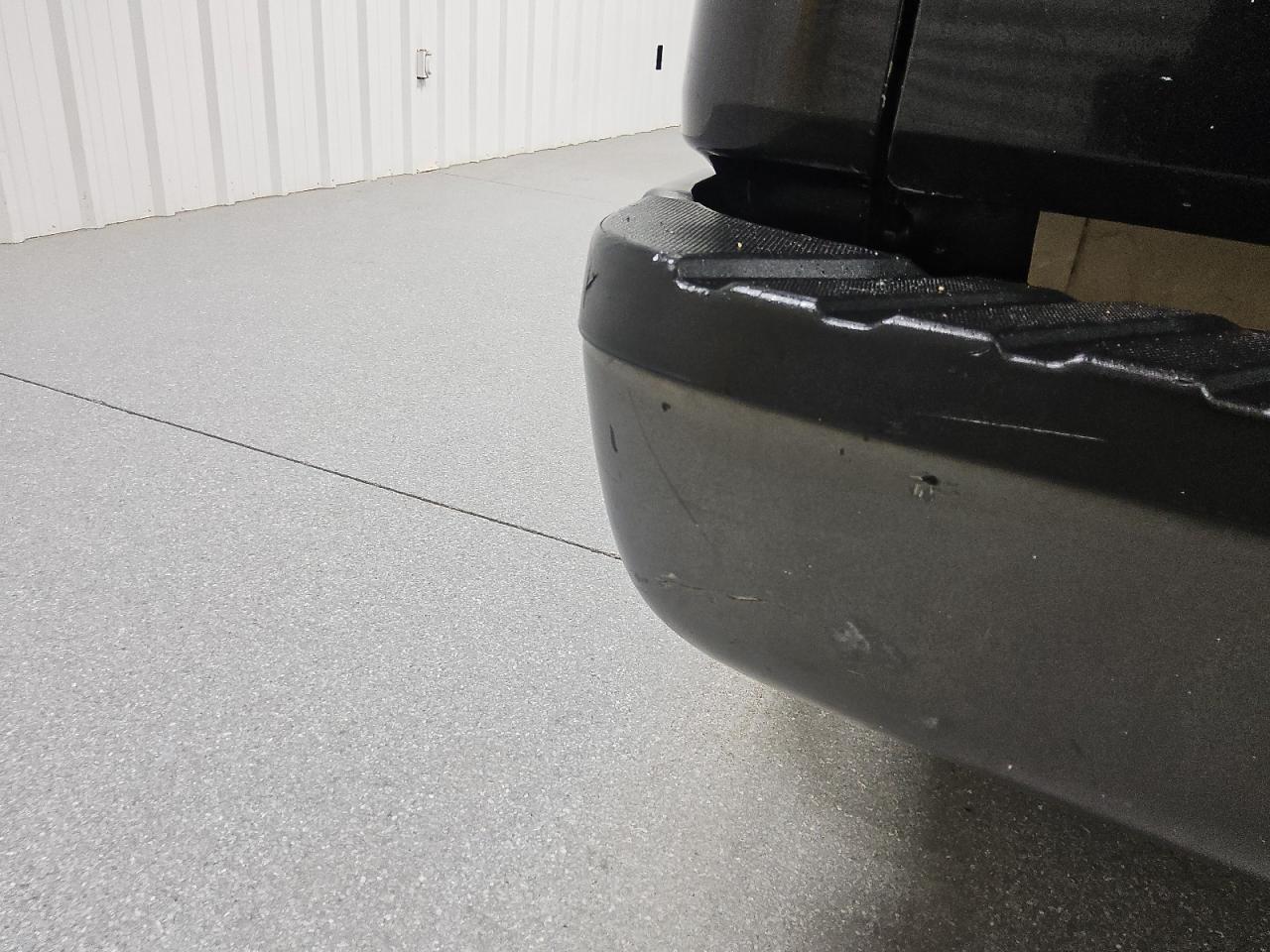2013 Ford F150 Supercrew Black vin: 1FTFW1CF1DFA64663 Damage: Rear Metal Bumper Painted, Heavy Scratch, 6 To 7 Inches