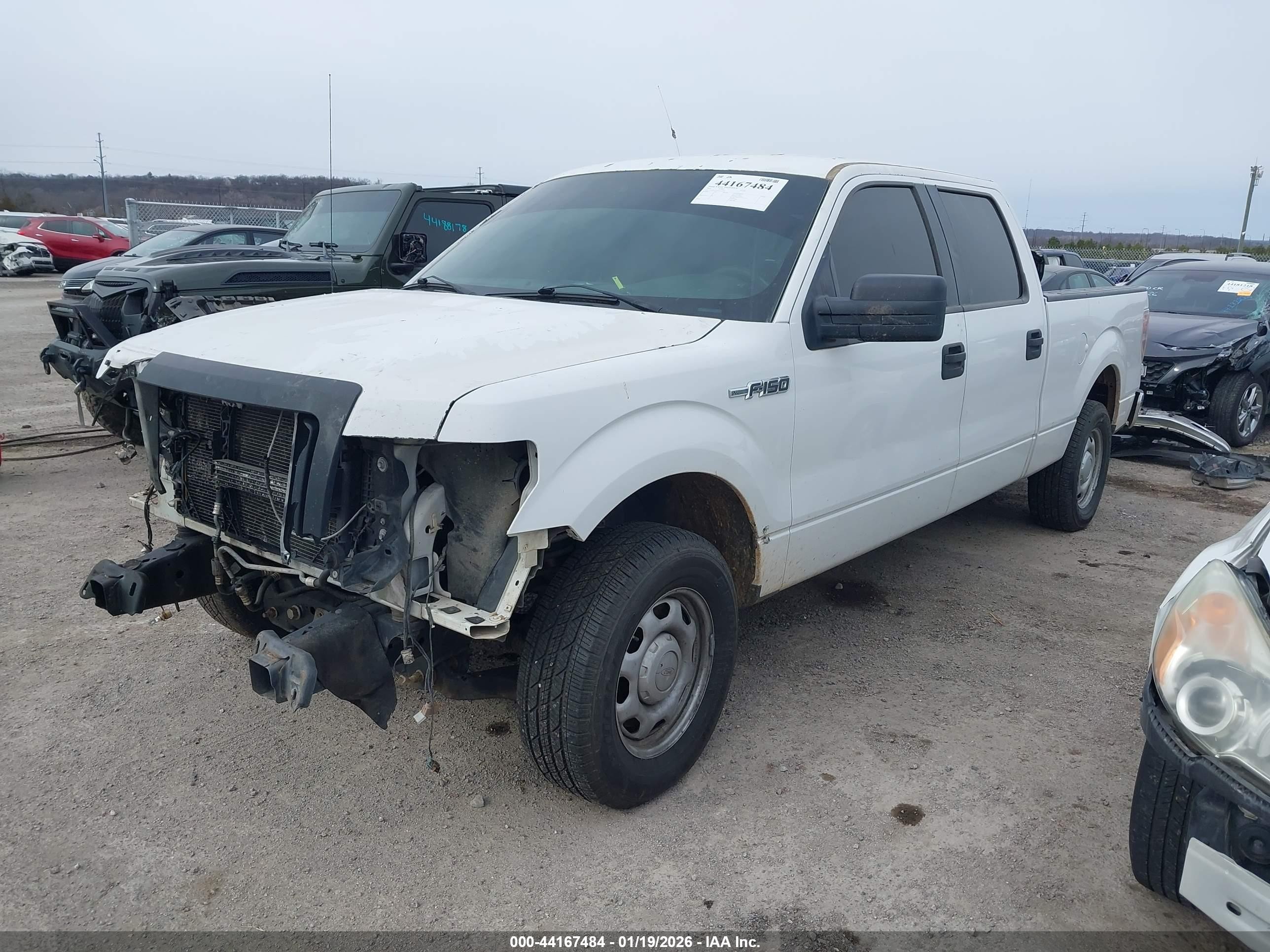 2013 Ford F-150 Xl White vin: 1FTFW1CF1DFA75243
