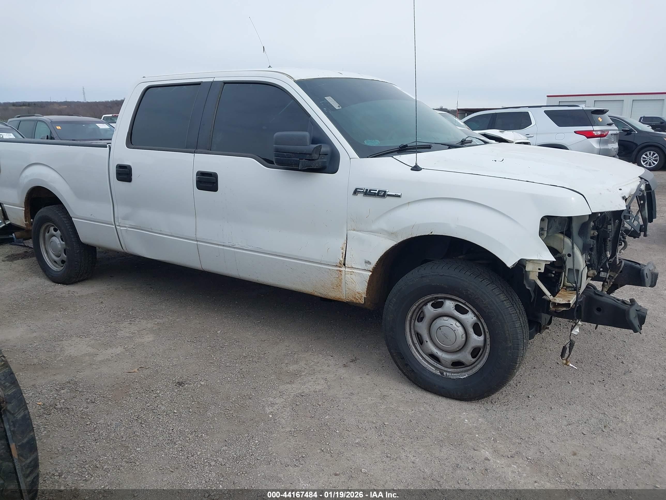 2013 Ford F-150 Xl White vin: 1FTFW1CF1DFA75243