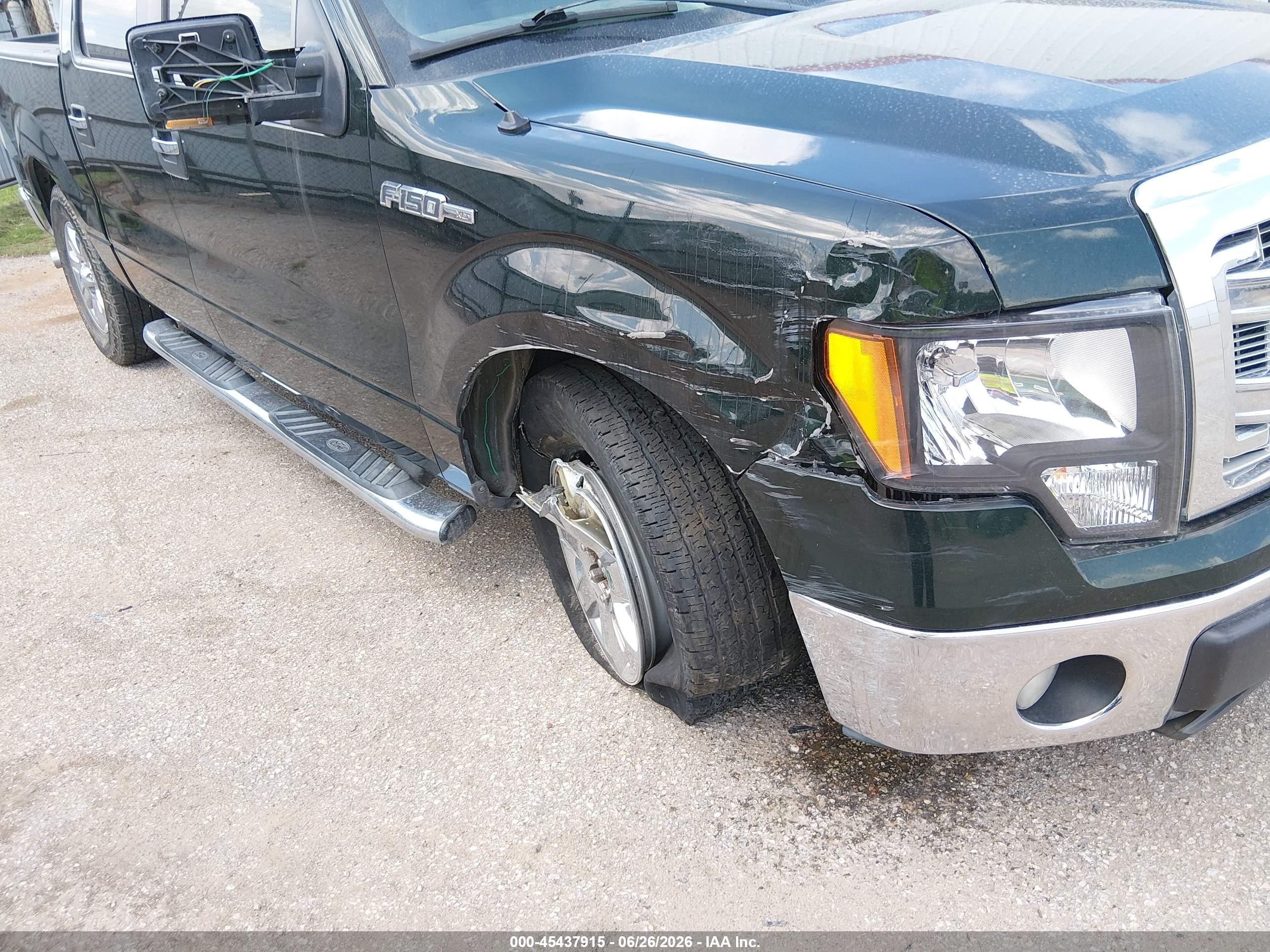 2013 Ford F-150 Xlt Green vin: 1FTFW1CF1DKD36703