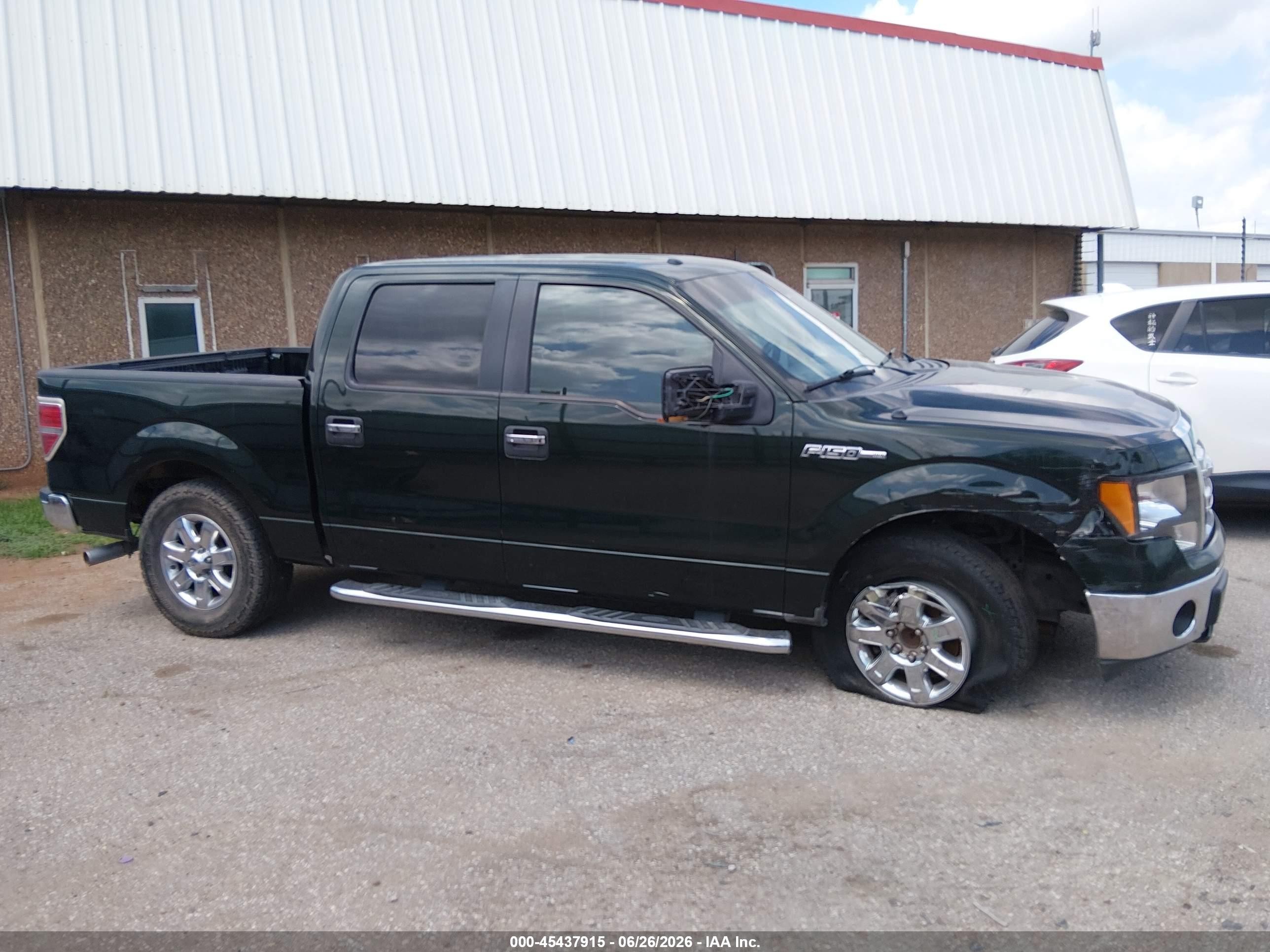 2013 Ford F-150 Xlt Green vin: 1FTFW1CF1DKD36703