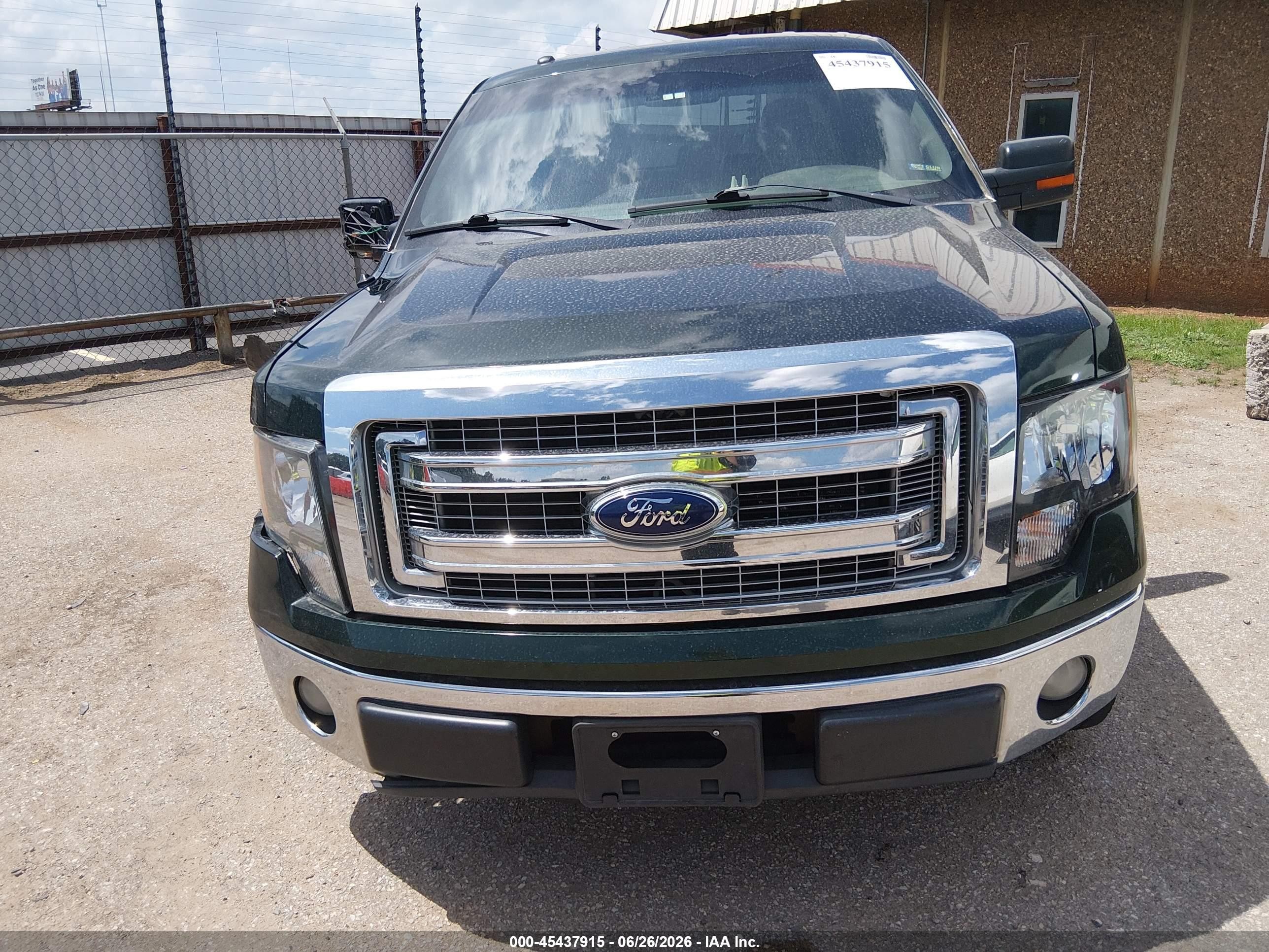 2013 Ford F-150 Xlt Green vin: 1FTFW1CF1DKD36703