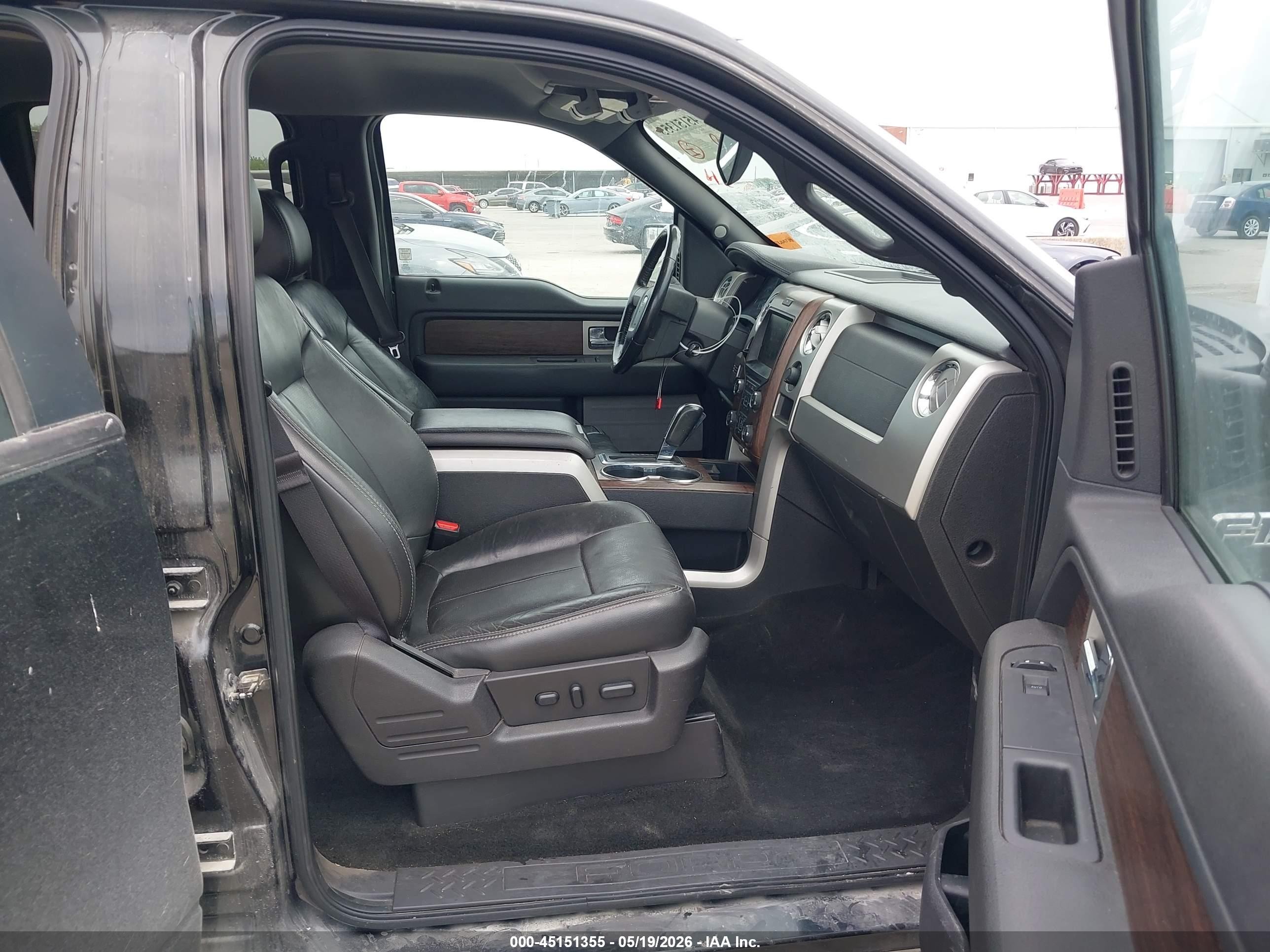 2013 Ford F-150 Lariat Black vin: 1FTFW1CF1DKF19325