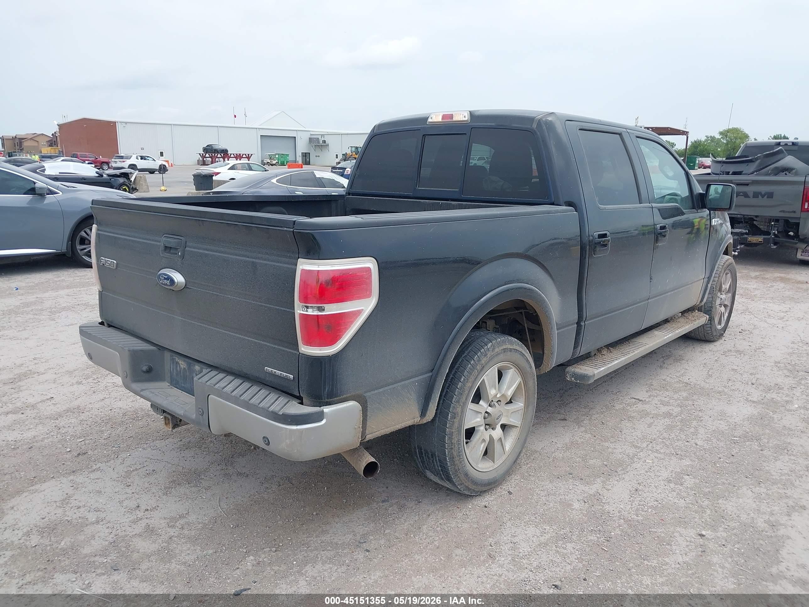 2013 Ford F-150 Lariat Black vin: 1FTFW1CF1DKF19325
