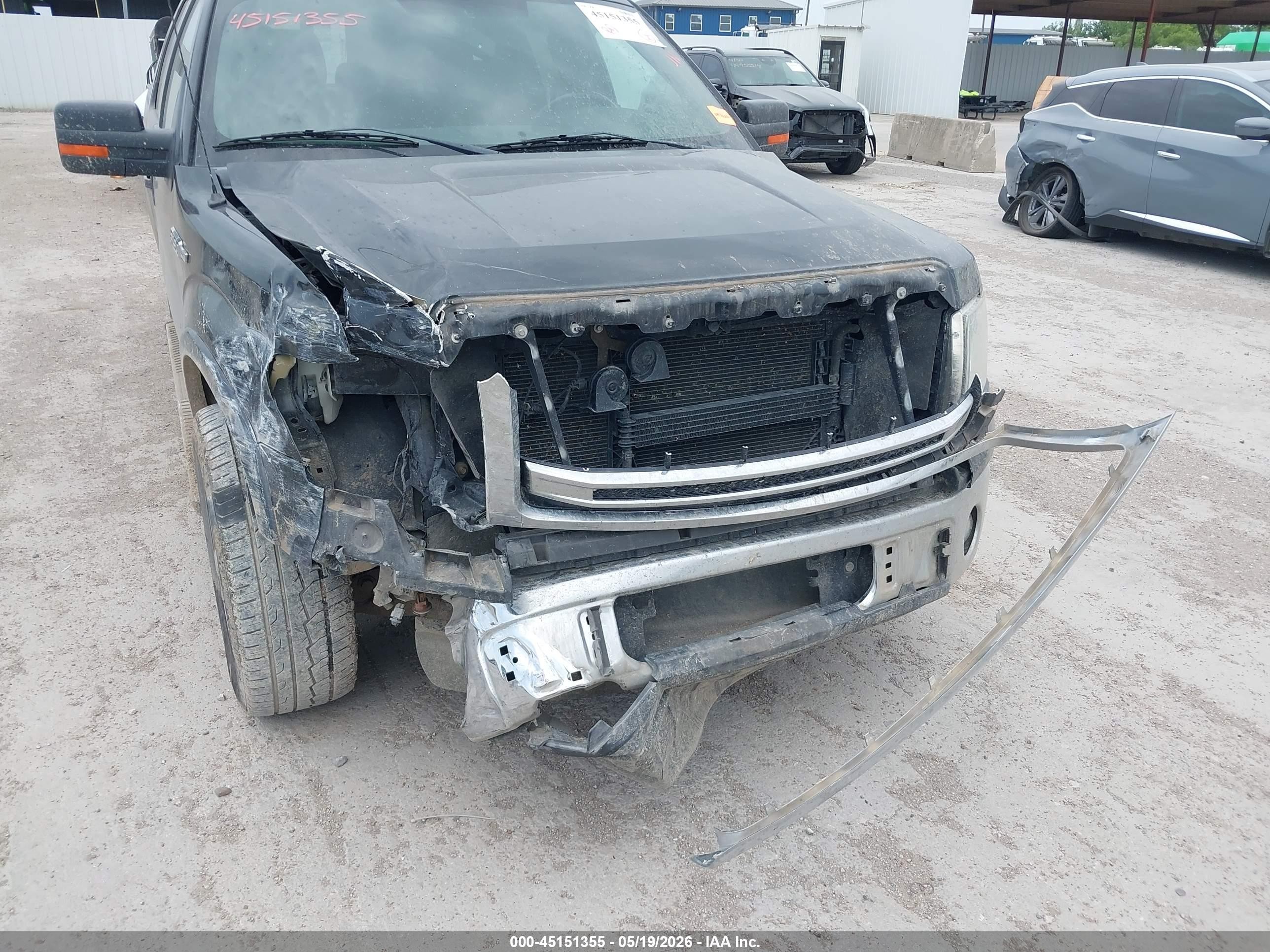 2013 Ford F-150 Lariat Black vin: 1FTFW1CF1DKF19325