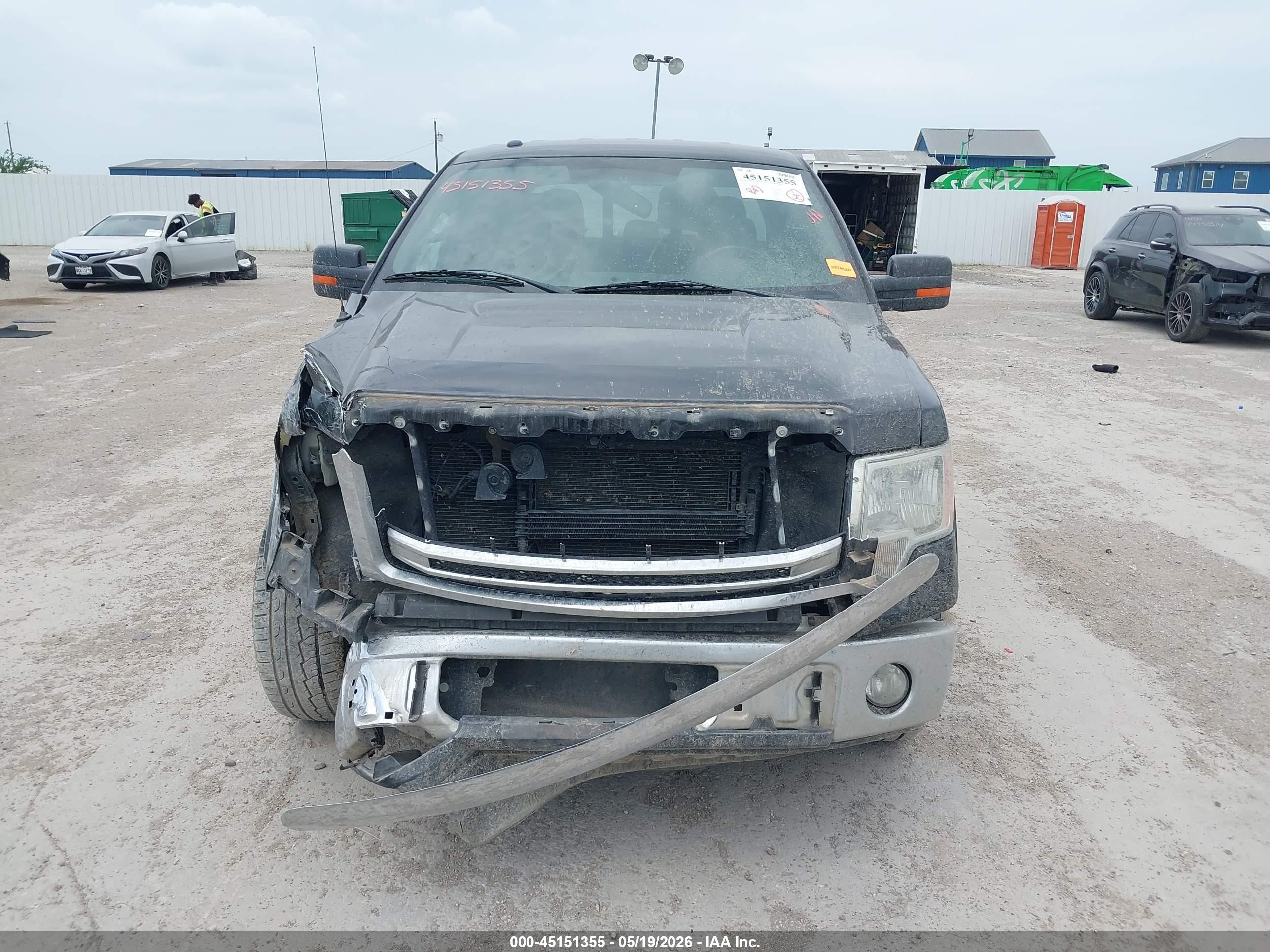 2013 Ford F-150 Lariat Black vin: 1FTFW1CF1DKF19325