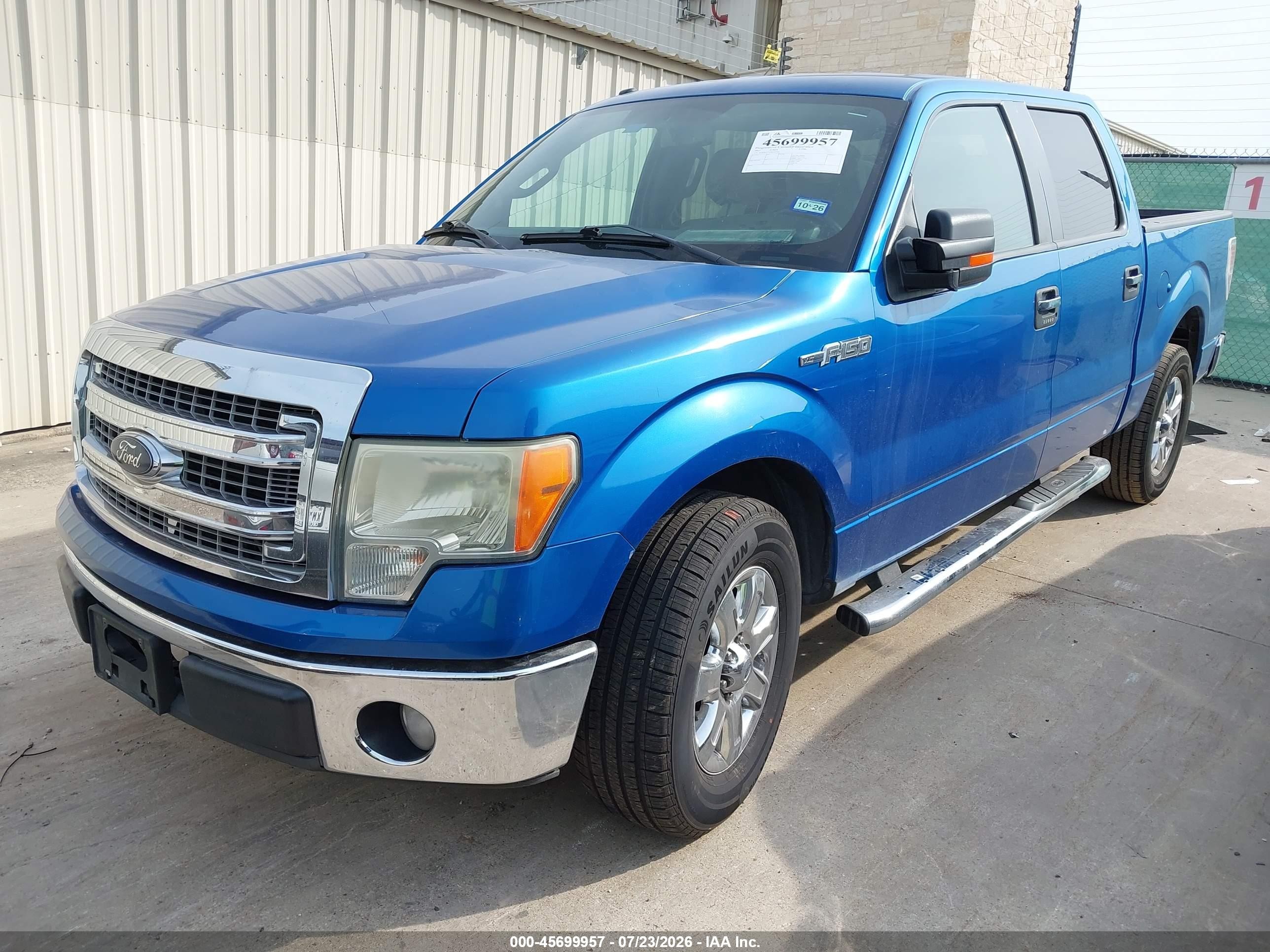 2013 Ford F-150 Xlt Blue vin: 1FTFW1CF1DKF93344