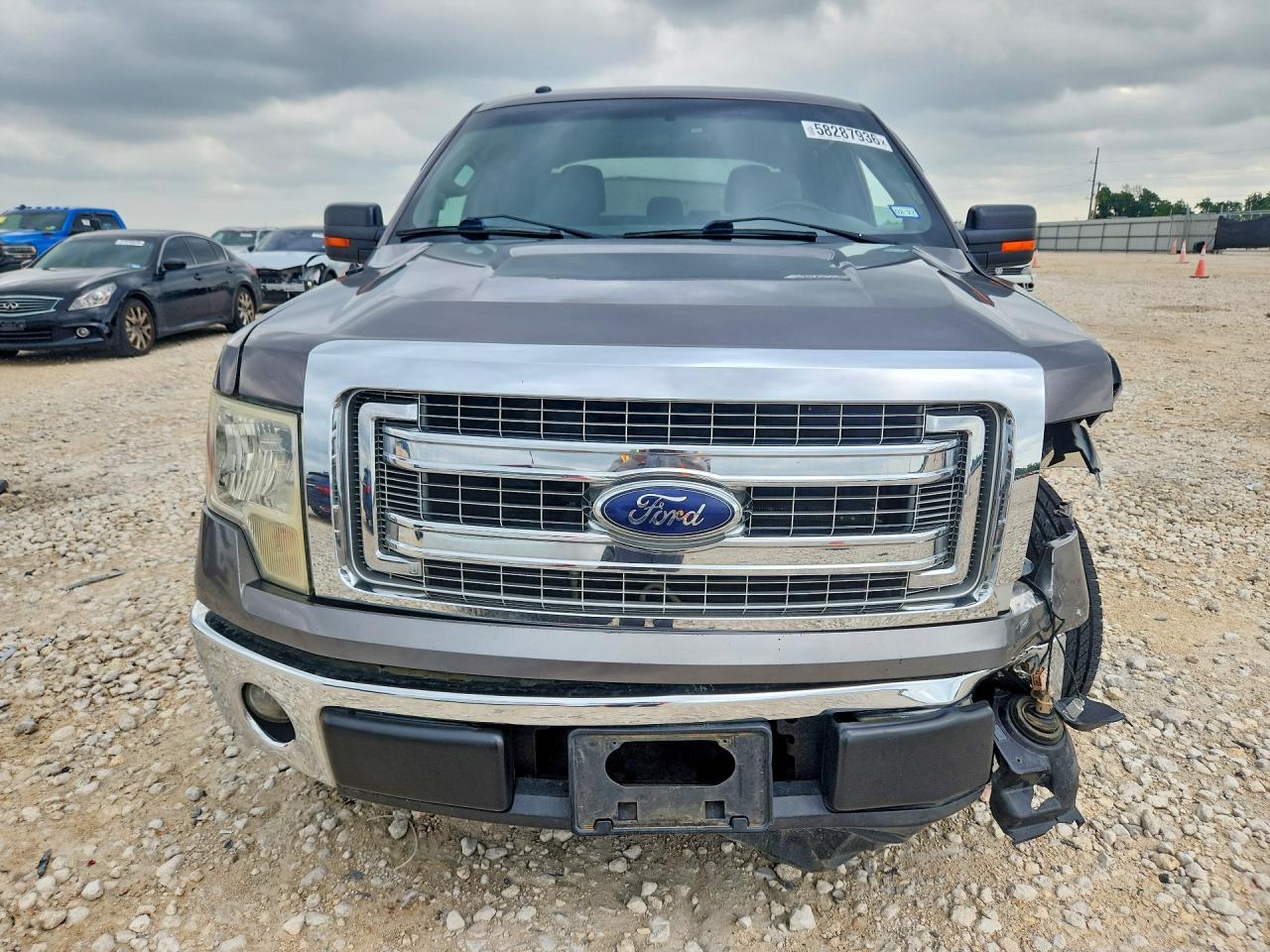 2014 Ford F150 Supercrew Silver vin: 1FTFW1CF1EFC85150