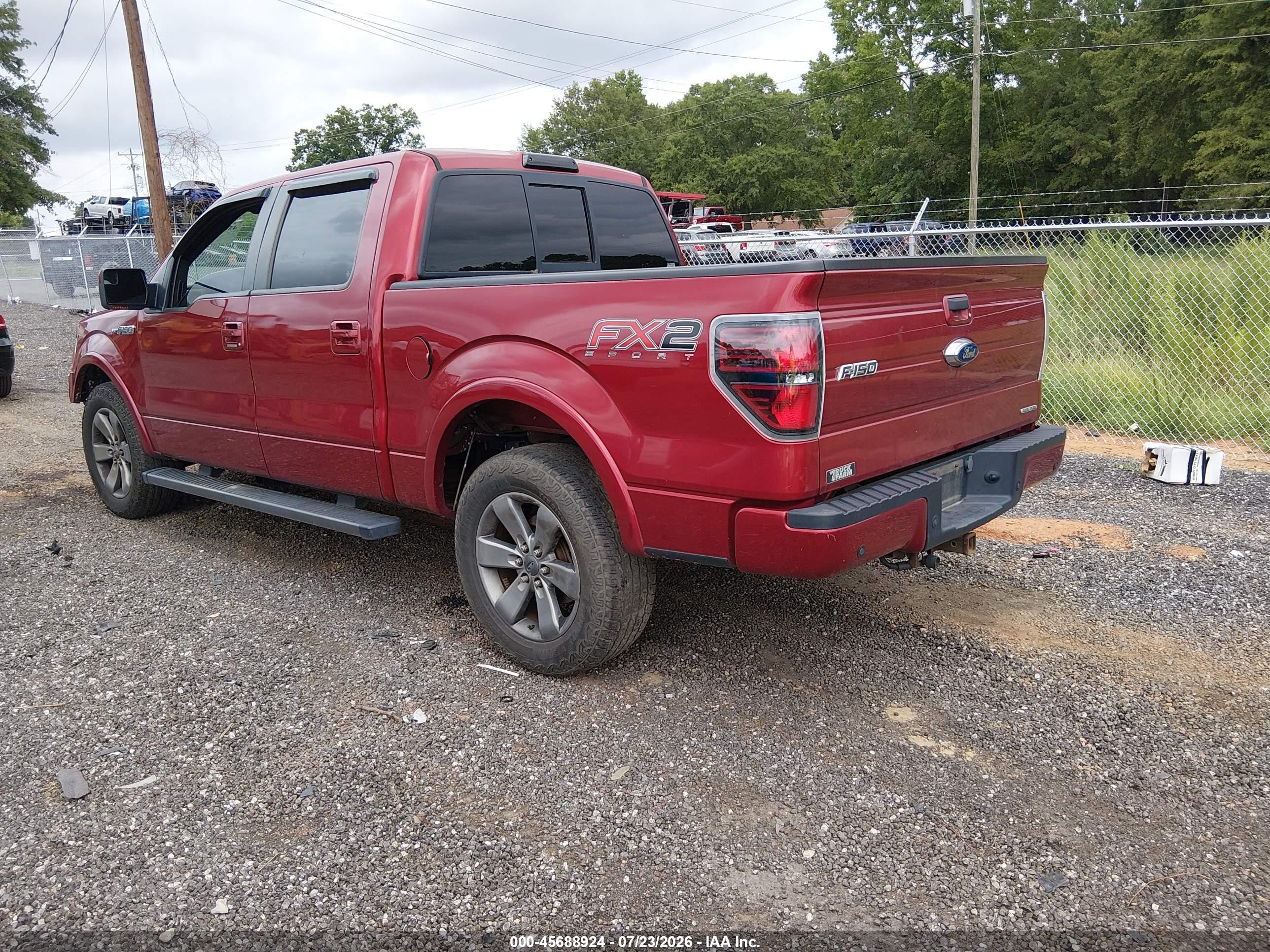 2014 Ford F-150 Fx2 Red vin: 1FTFW1CF1EKD37318