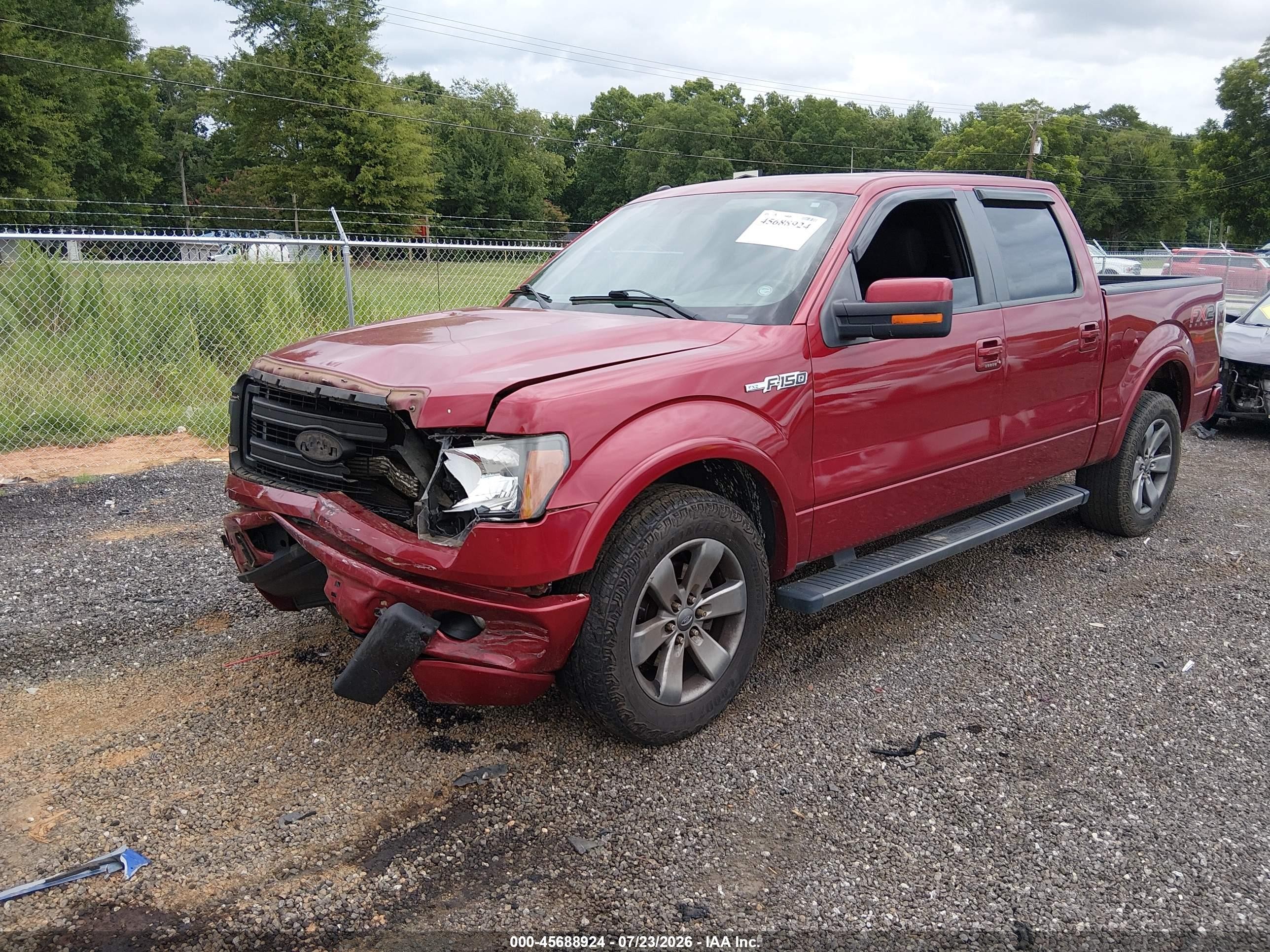 2014 Ford F-150 Fx2 Red vin: 1FTFW1CF1EKD37318