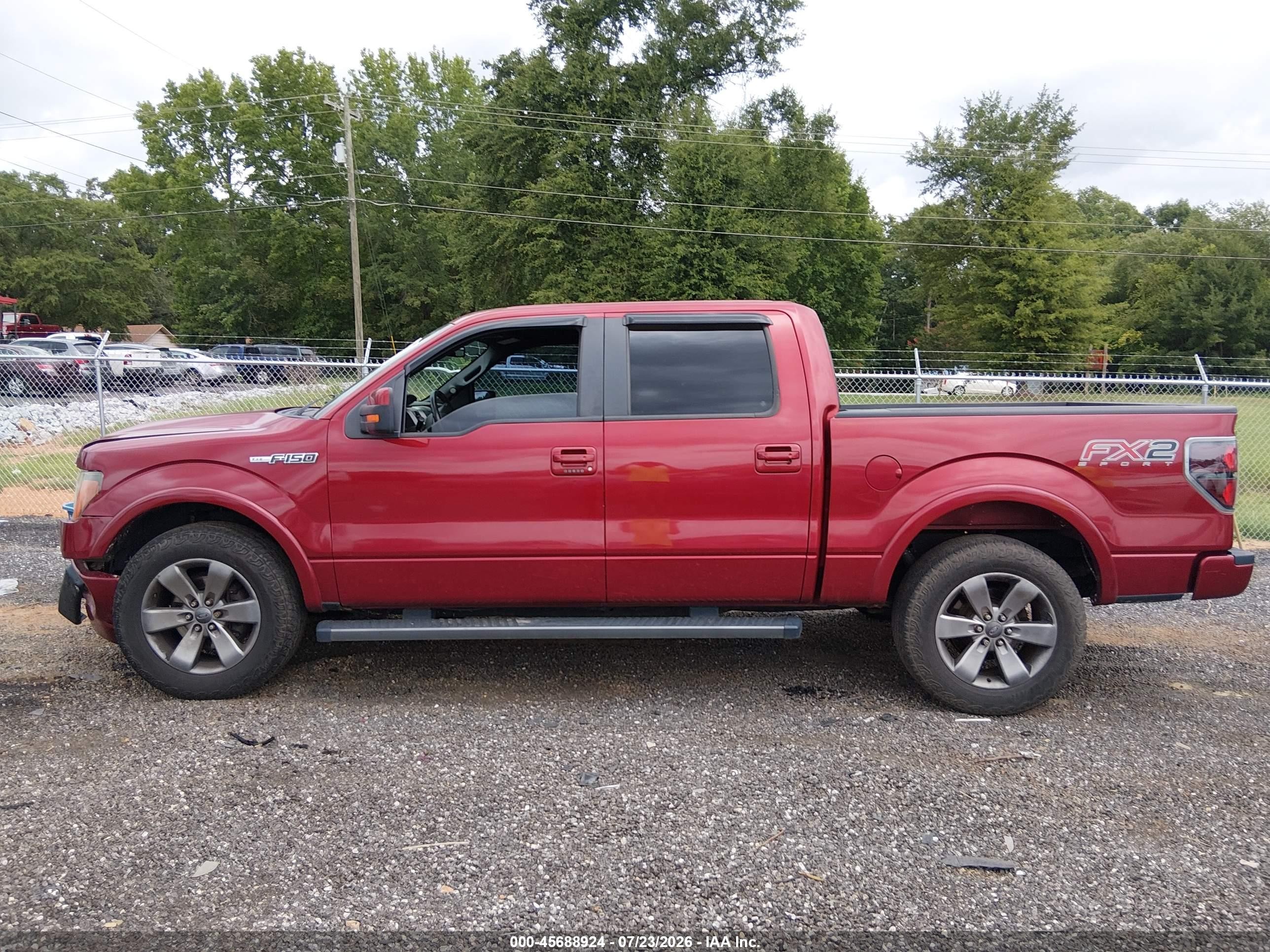 2014 Ford F-150 Fx2 Red vin: 1FTFW1CF1EKD37318