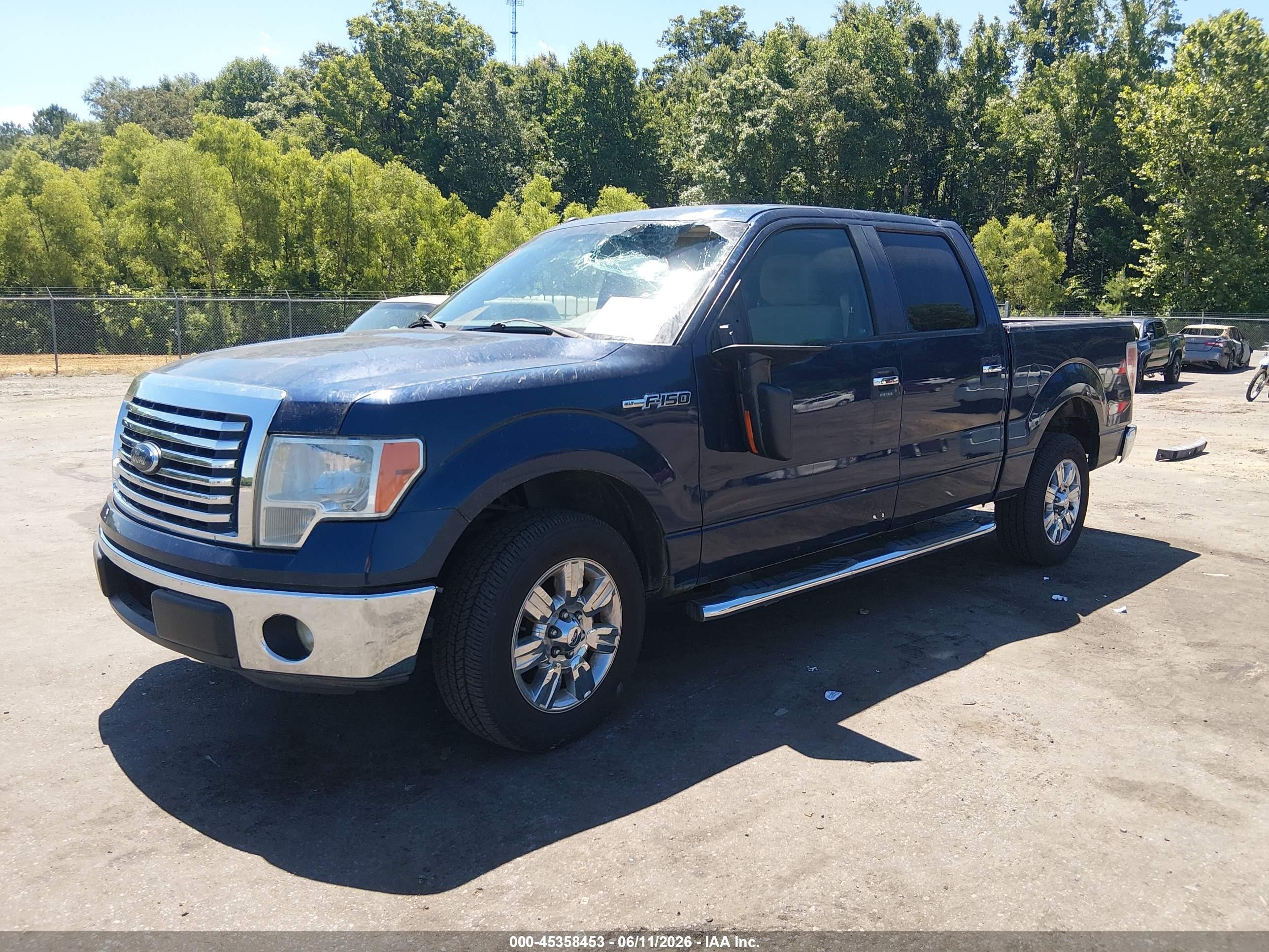 2011 Ford F-150 Xlt Blue vin: 1FTFW1CF2BFA17445