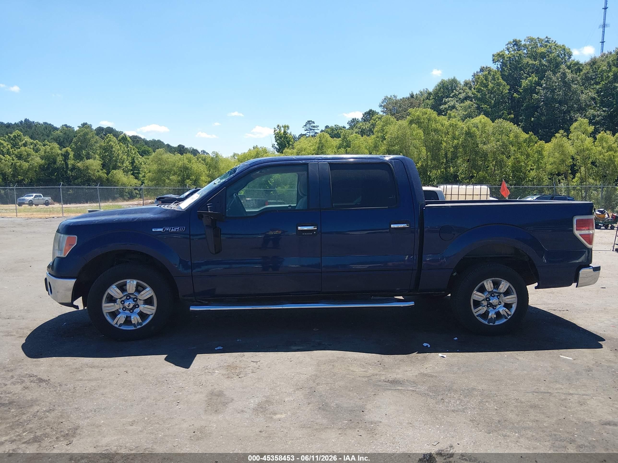 2011 Ford F-150 Xlt Blue vin: 1FTFW1CF2BFA17445