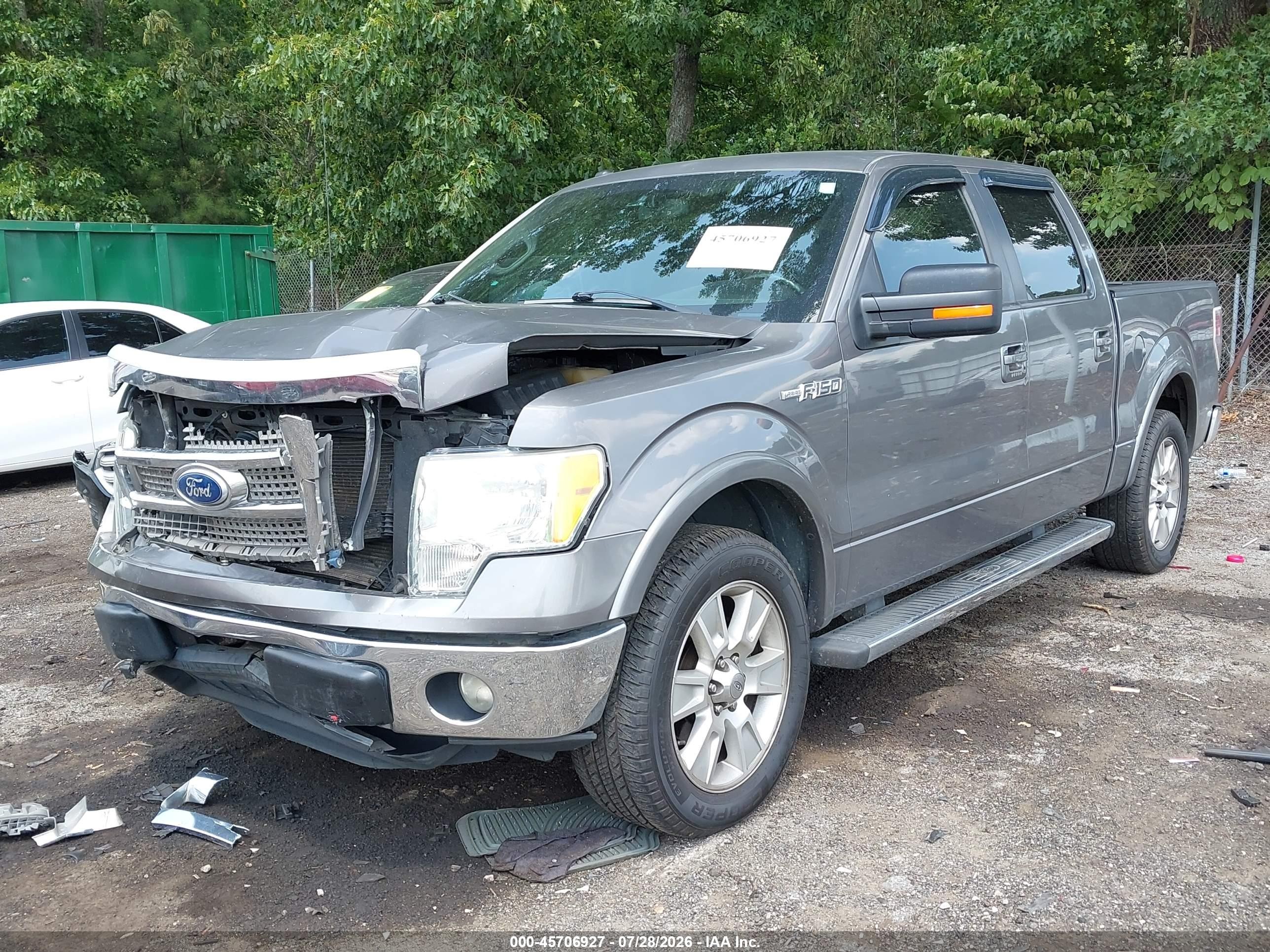 2011 Ford F-150 Lariat Gray vin: 1FTFW1CF2BKD03609