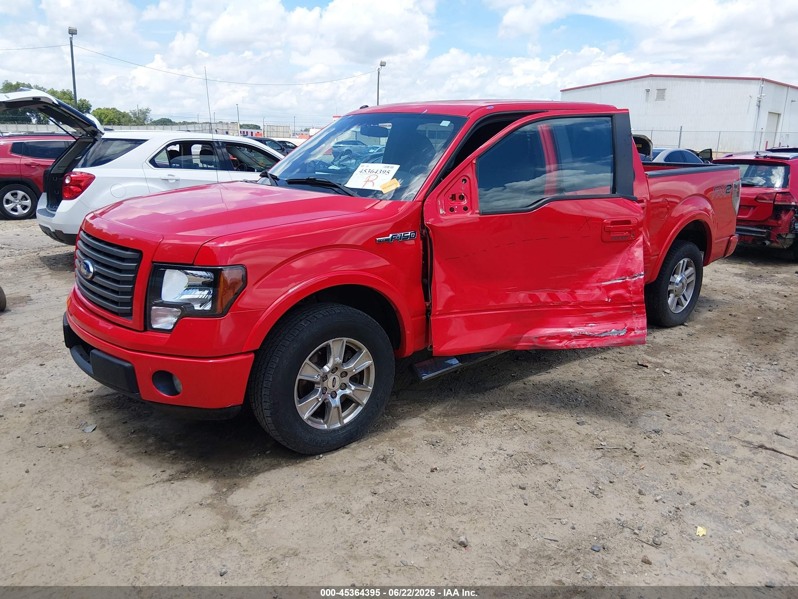 2012 Ford F-150 Fx2 Red vin: 1FTFW1CF2CKD15678