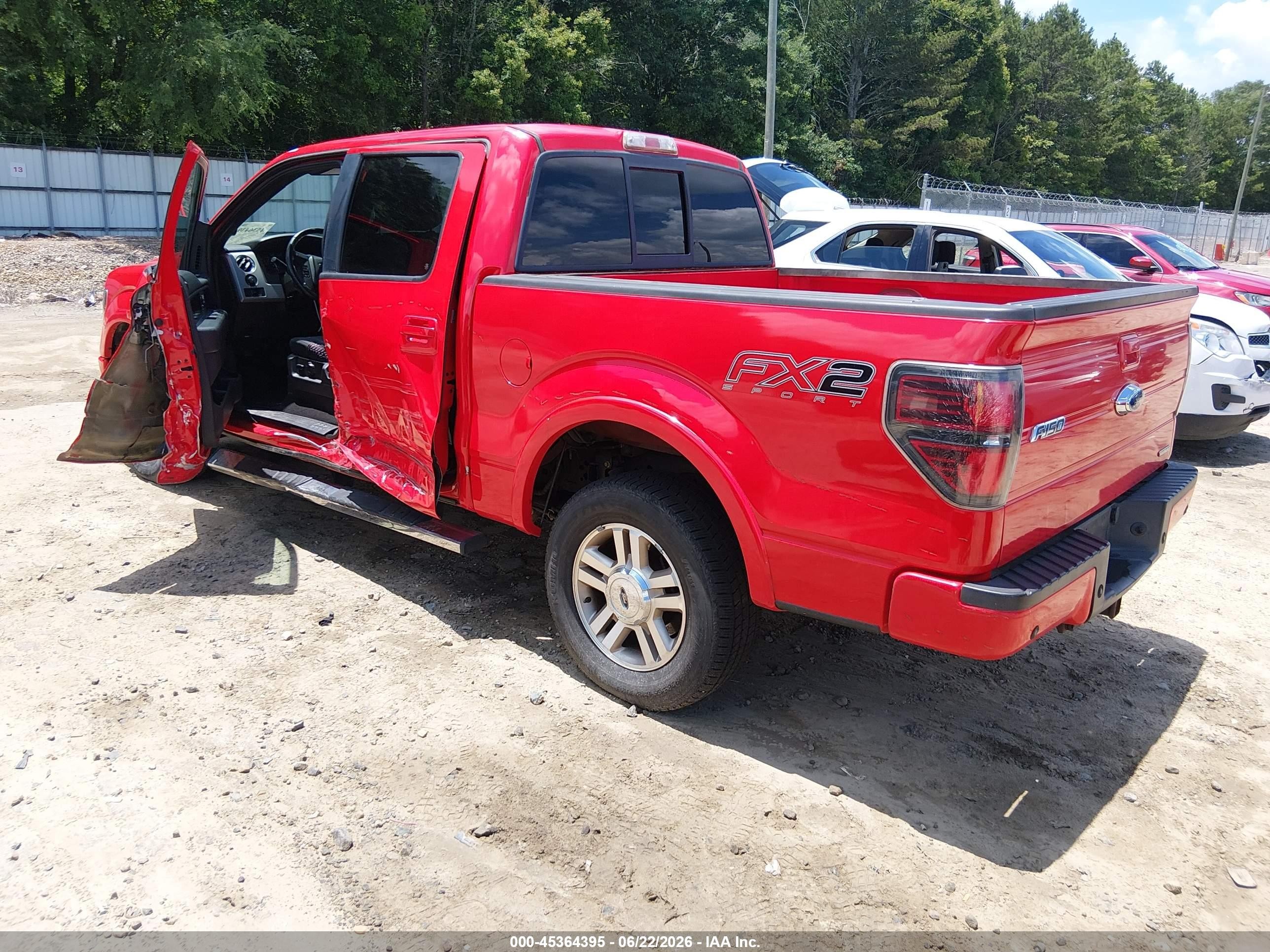 2012 Ford F-150 Fx2 Red vin: 1FTFW1CF2CKD15678