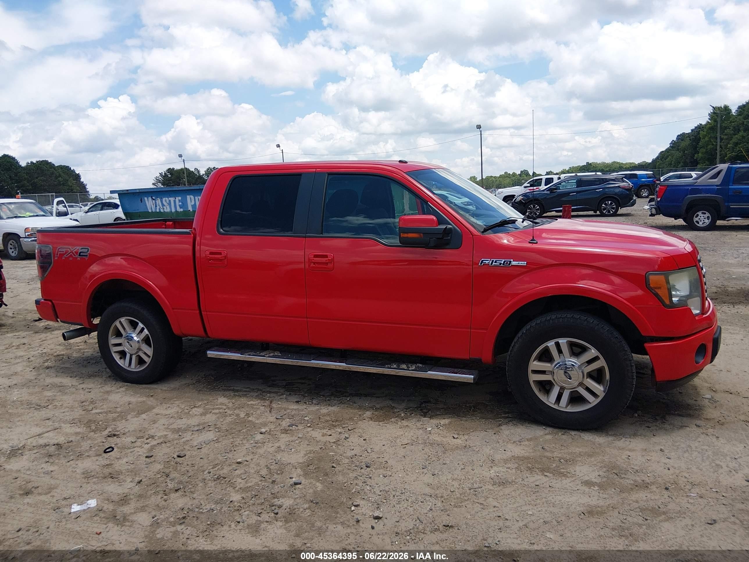 2012 Ford F-150 Fx2 Red vin: 1FTFW1CF2CKD15678