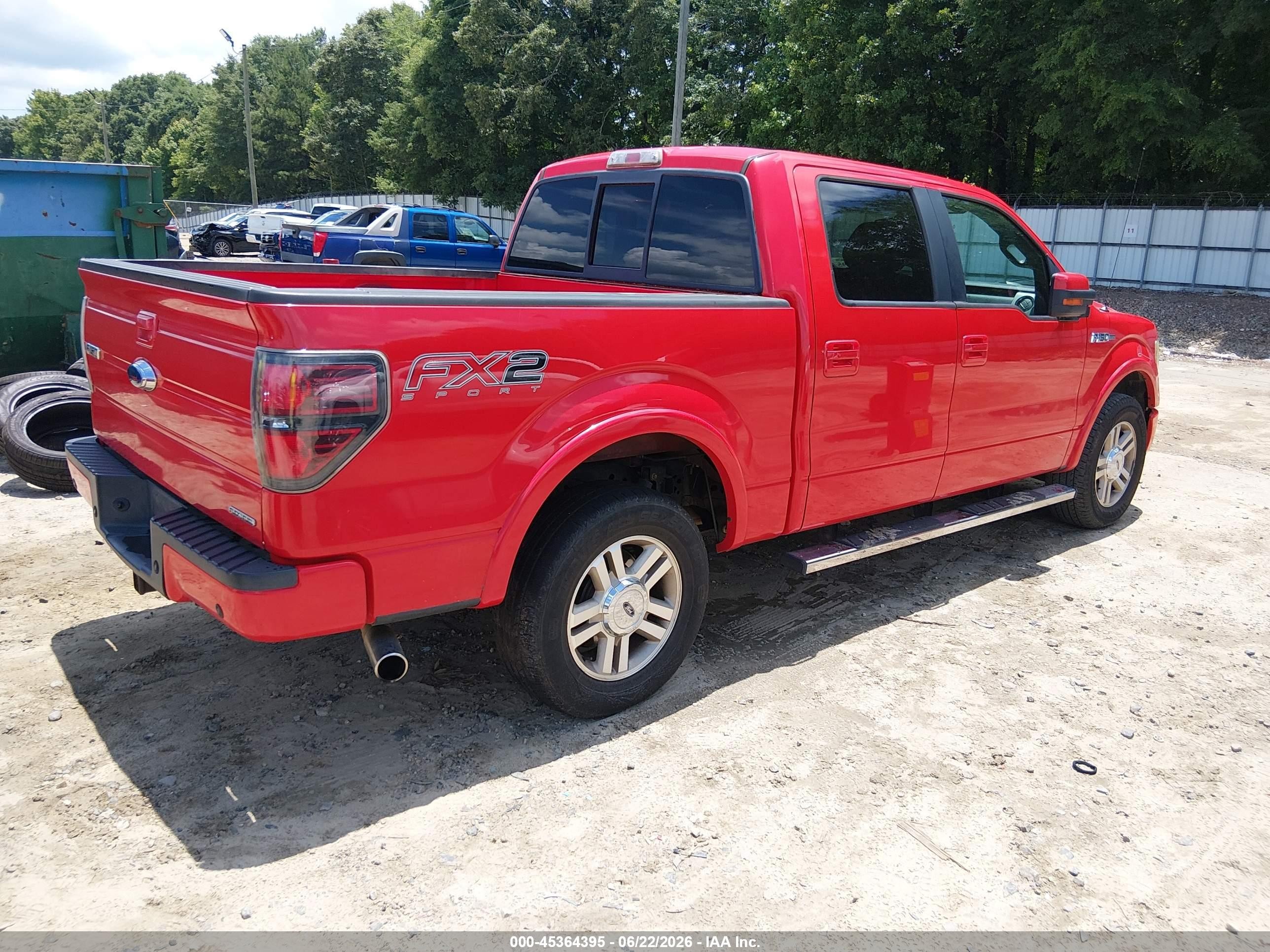 2012 Ford F-150 Fx2 Red vin: 1FTFW1CF2CKD15678