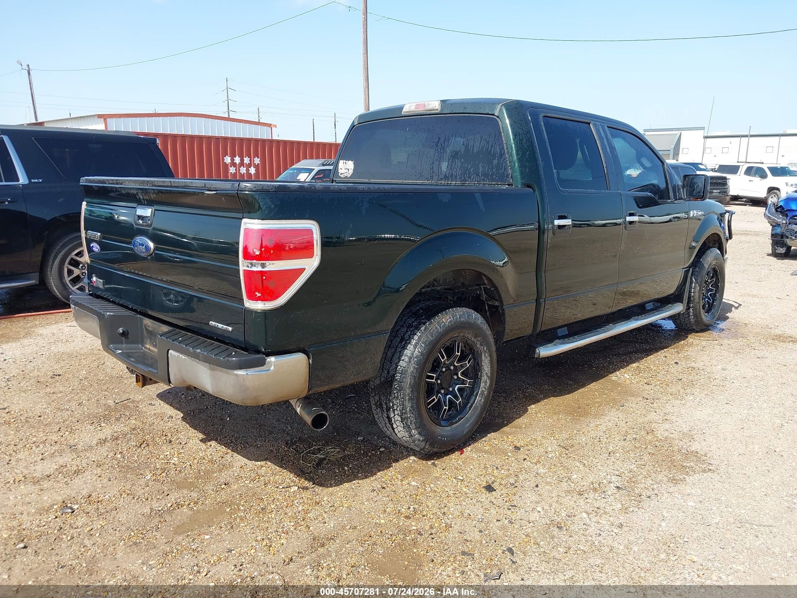 2012 Ford F-150 Xlt Green vin: 1FTFW1CF2CKE05252