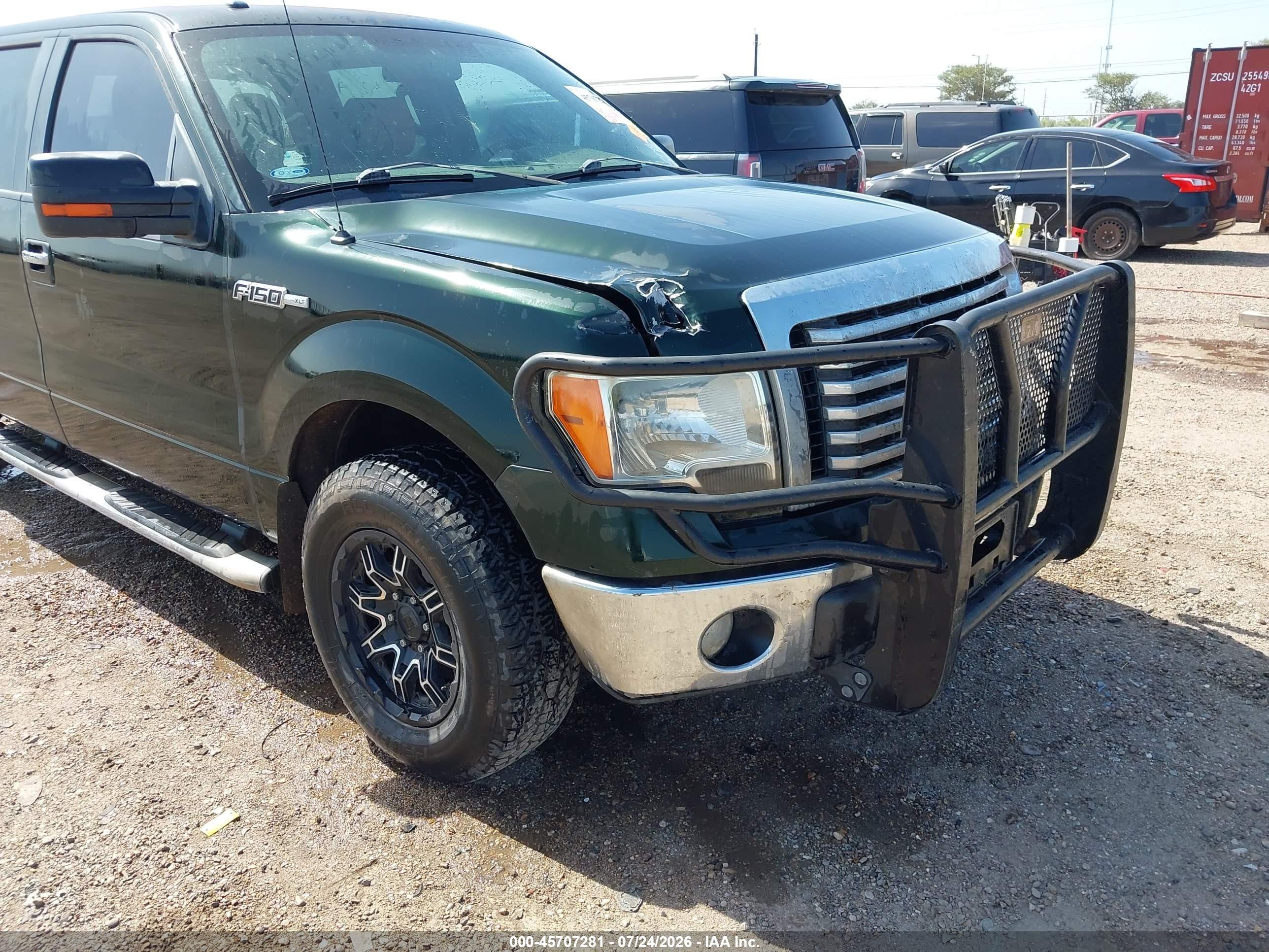 2012 Ford F-150 Xlt Green vin: 1FTFW1CF2CKE05252