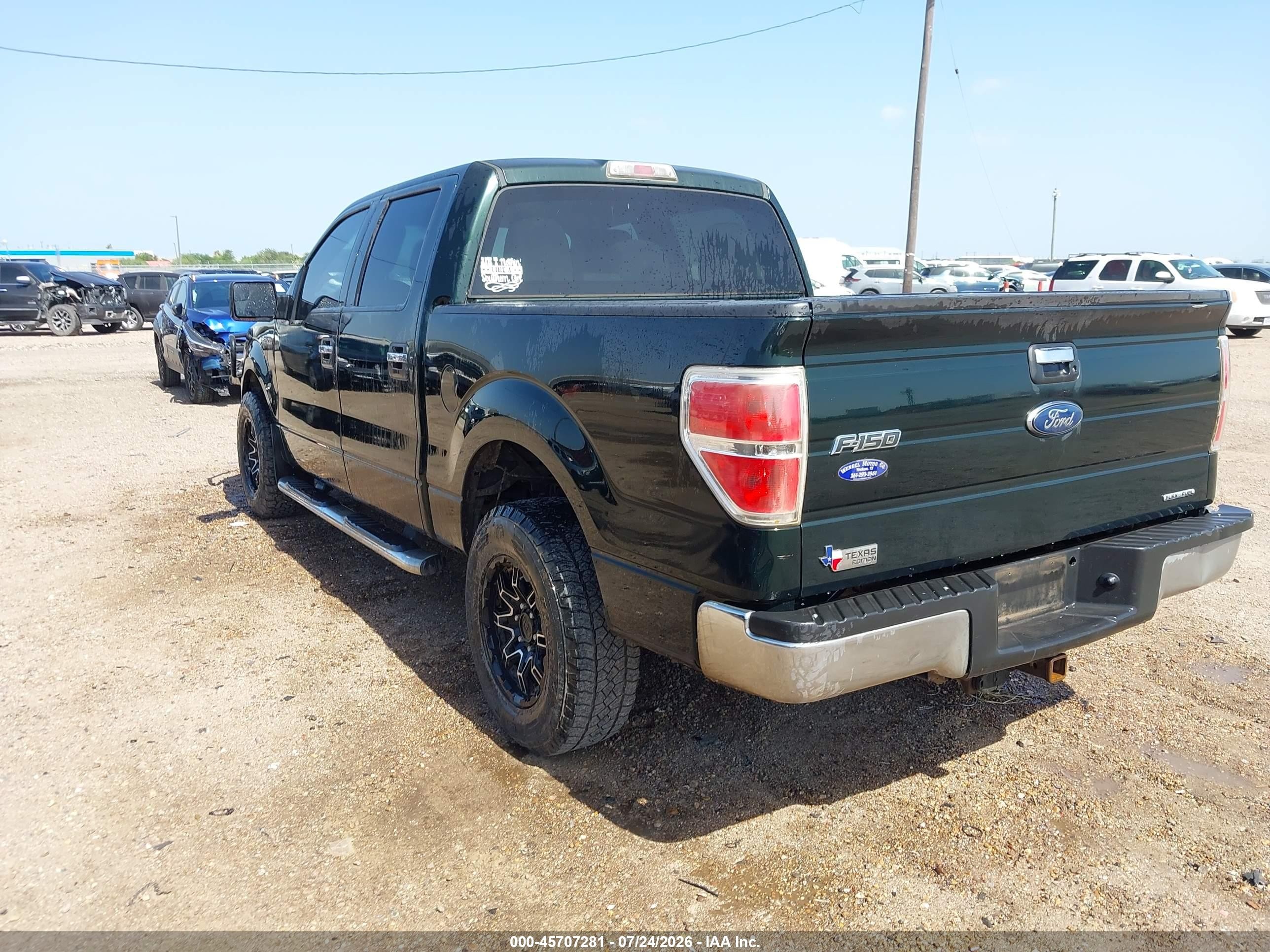 2012 Ford F-150 Xlt Green vin: 1FTFW1CF2CKE05252