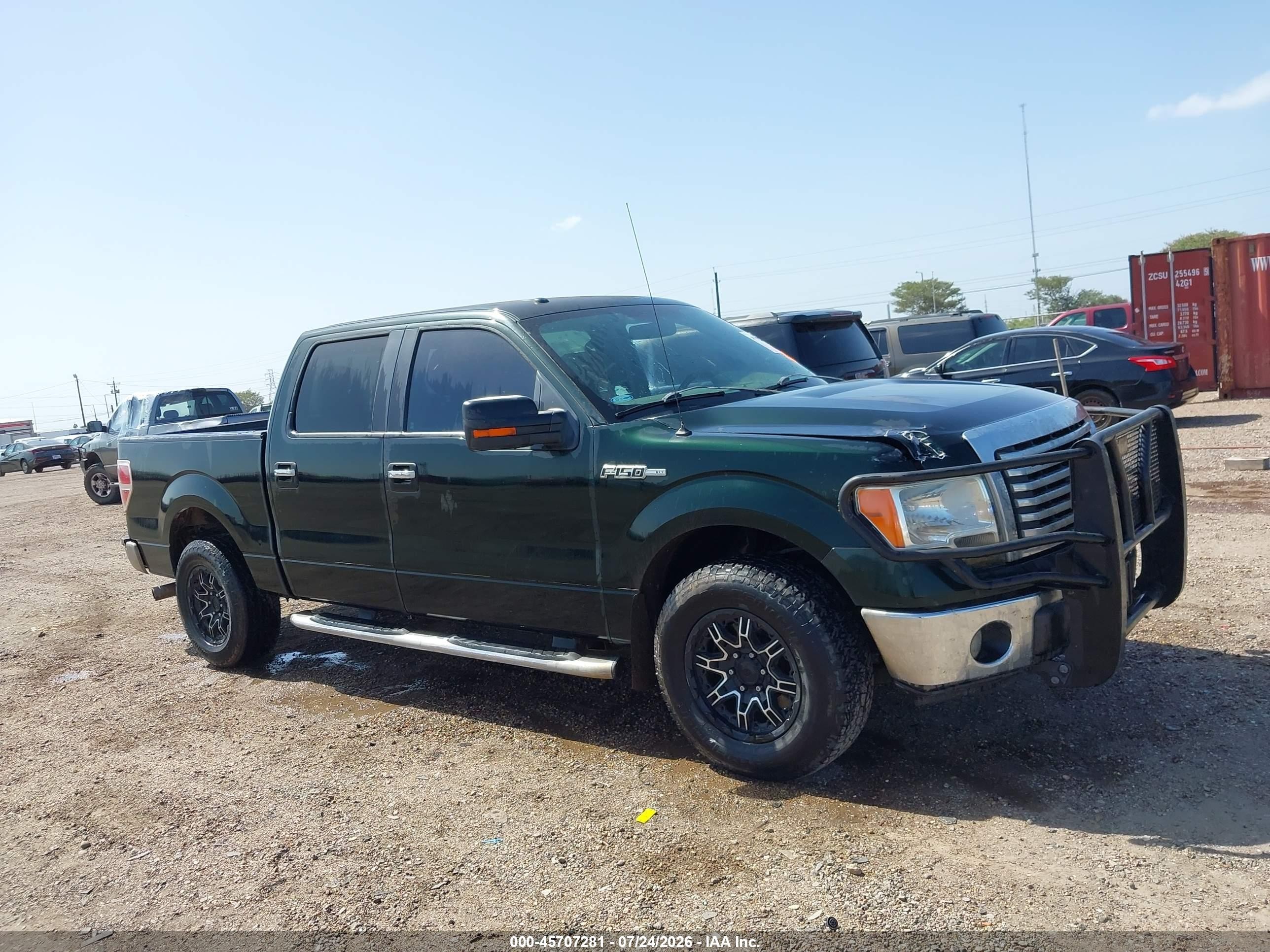 2012 Ford F-150 Xlt Green vin: 1FTFW1CF2CKE05252