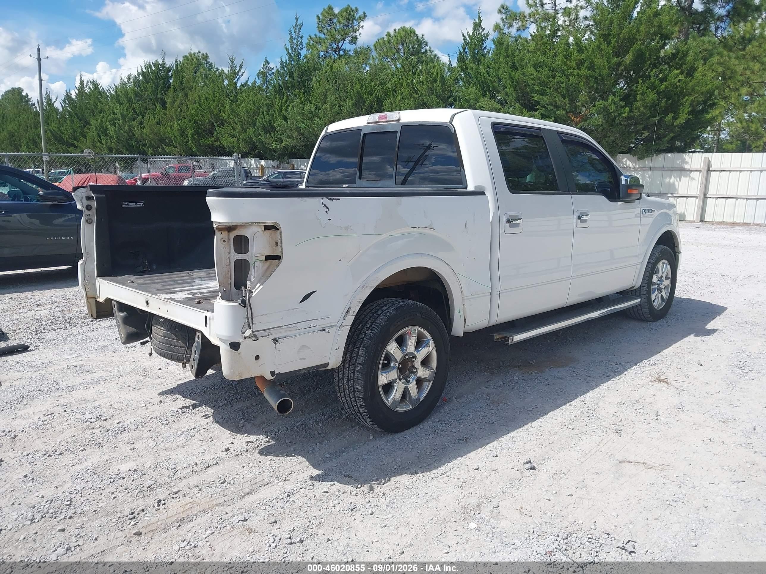 2014 Ford F-150 Lariat White vin: 1FTFW1CF2EFB32681