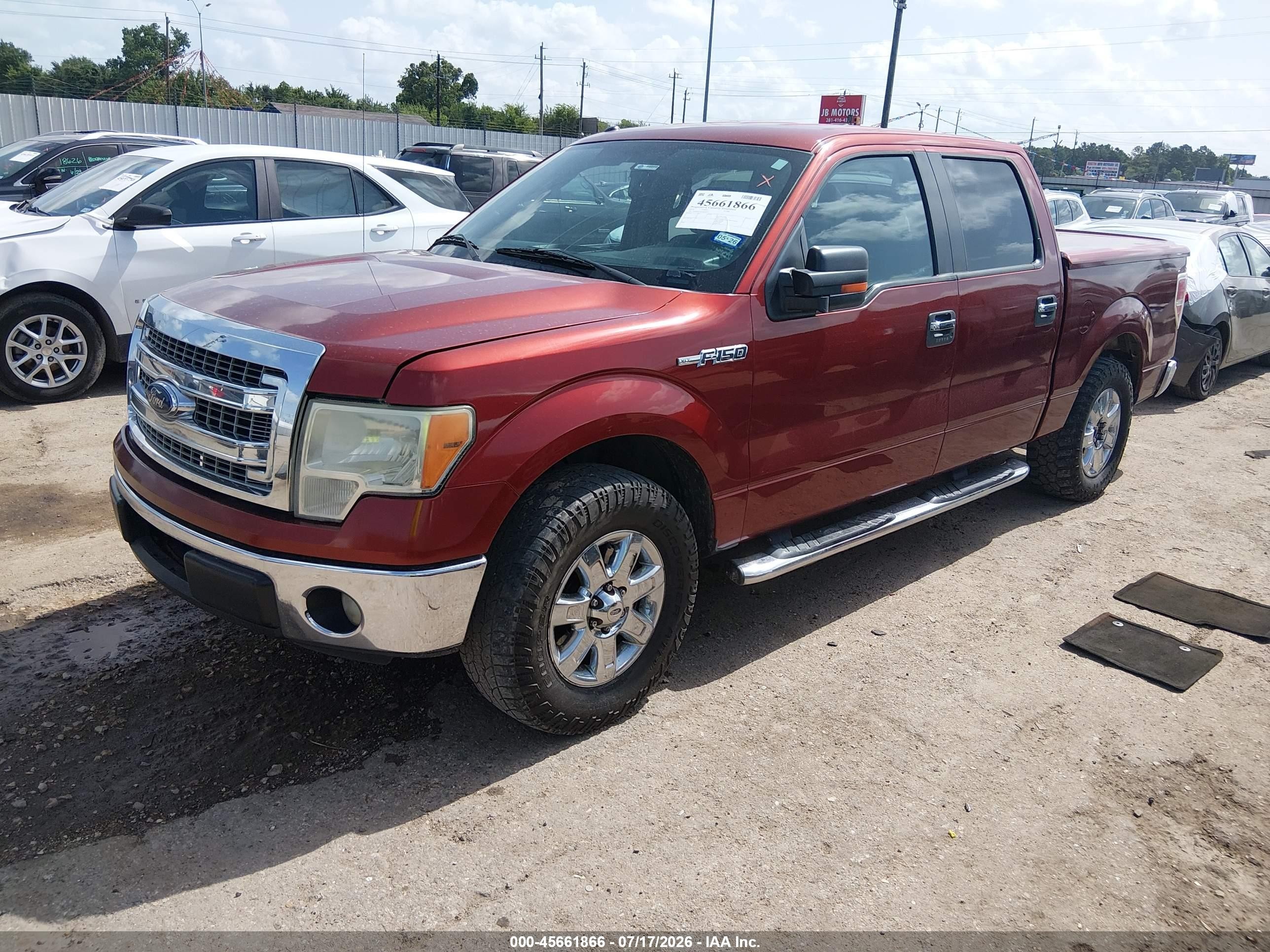 2014 Ford F-150 Xlt Orange vin: 1FTFW1CF2EKD00231