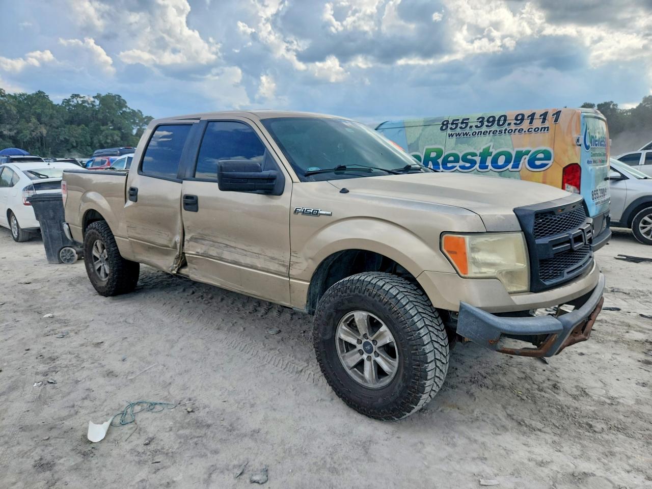 2014 Ford F150 Supercrew Tan vin: 1FTFW1CF2EKD93168