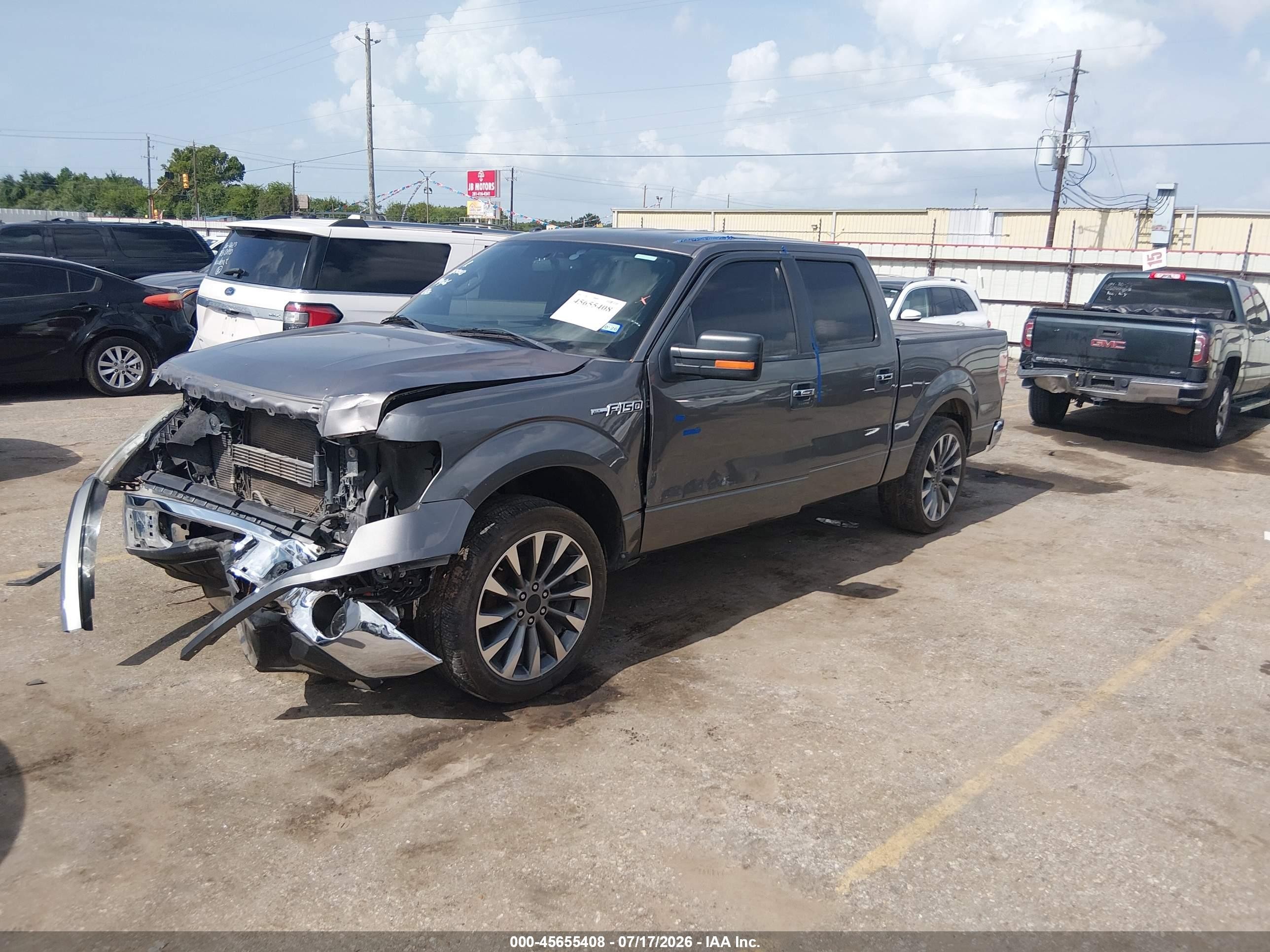 2014 Ford F-150 Xlt Gray vin: 1FTFW1CF2EKE50646